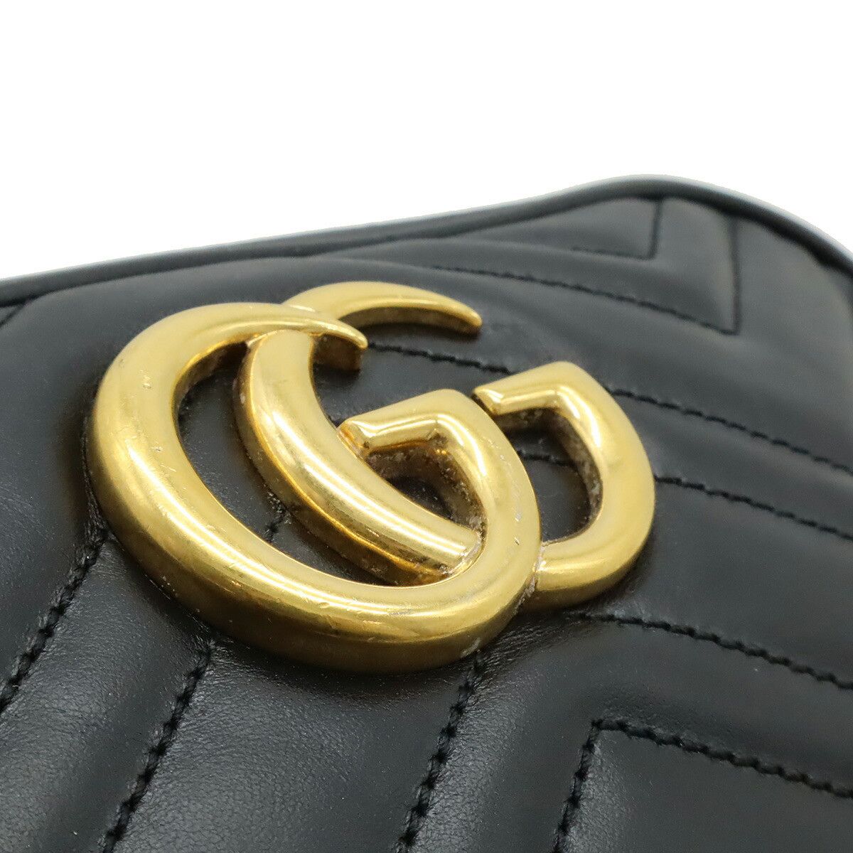 Gucci Gucci Gucci GG Marmont Leather Shoulder Bag Leather Shoulder Bag 447632 DUTY FREE for USA Size ONE SIZE - 9 Thumbnail