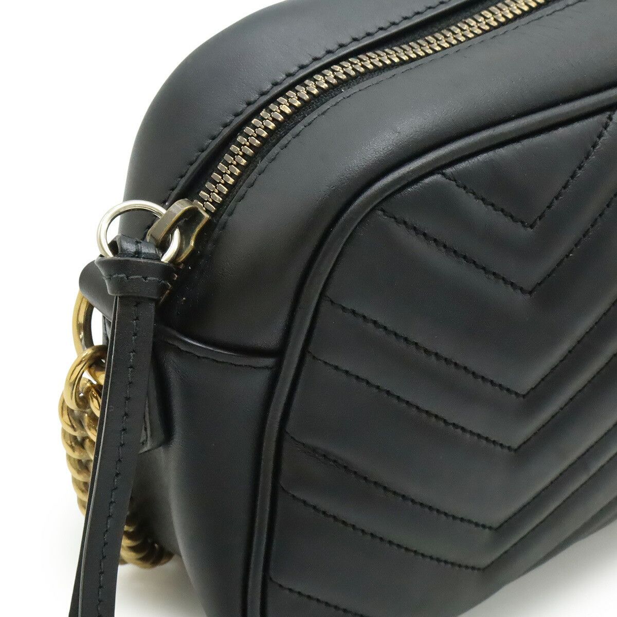Gucci Gucci Gucci GG Marmont Leather Shoulder Bag Leather Shoulder Bag 447632 DUTY FREE for USA Size ONE SIZE - 4 Thumbnail