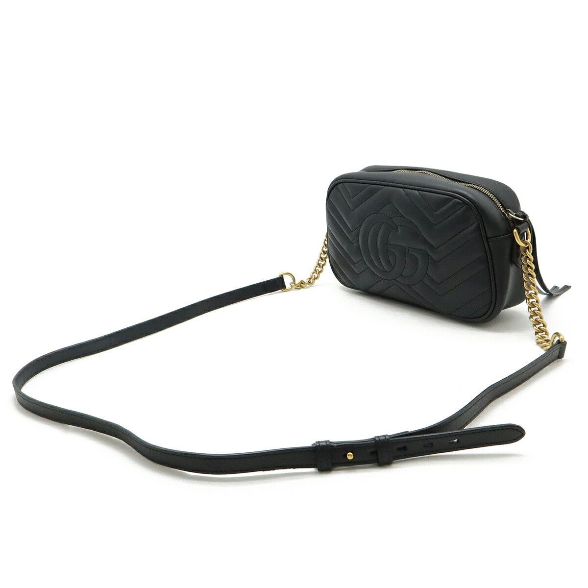 Gucci Gucci Gucci GG Marmont Leather Shoulder Bag Leather Shoulder Bag 447632 DUTY FREE for USA Size ONE SIZE - 2 Thumbnail