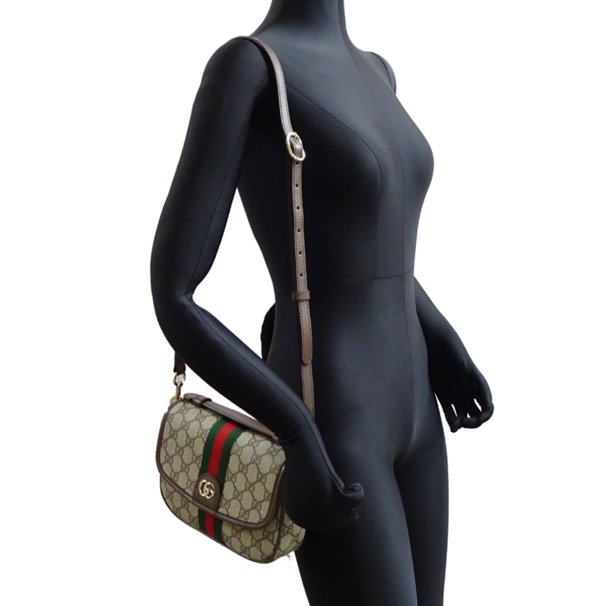 Gucci Gucci Ophidia Small Top Handle Bag, Women's Shoulder 836843, GG Supreme, Beige Size ONE SIZE - 7 Thumbnail