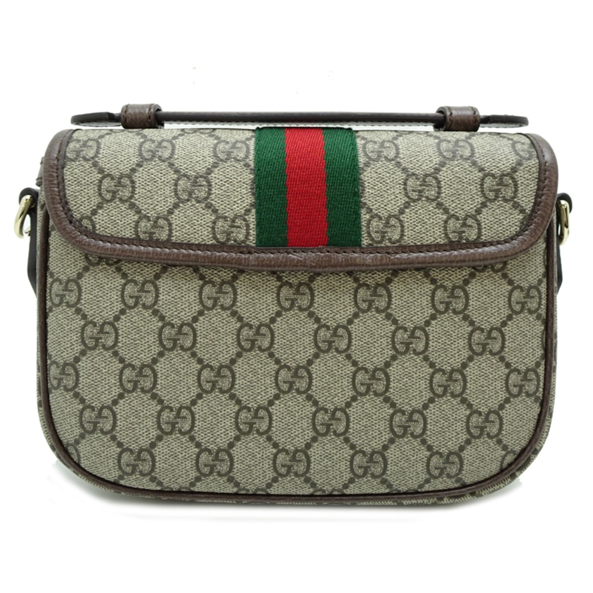 Gucci Gucci Ophidia Small Top Handle Bag, Women's Shoulder 836843, GG Supreme, Beige Size ONE SIZE - 2 Thumbnail
