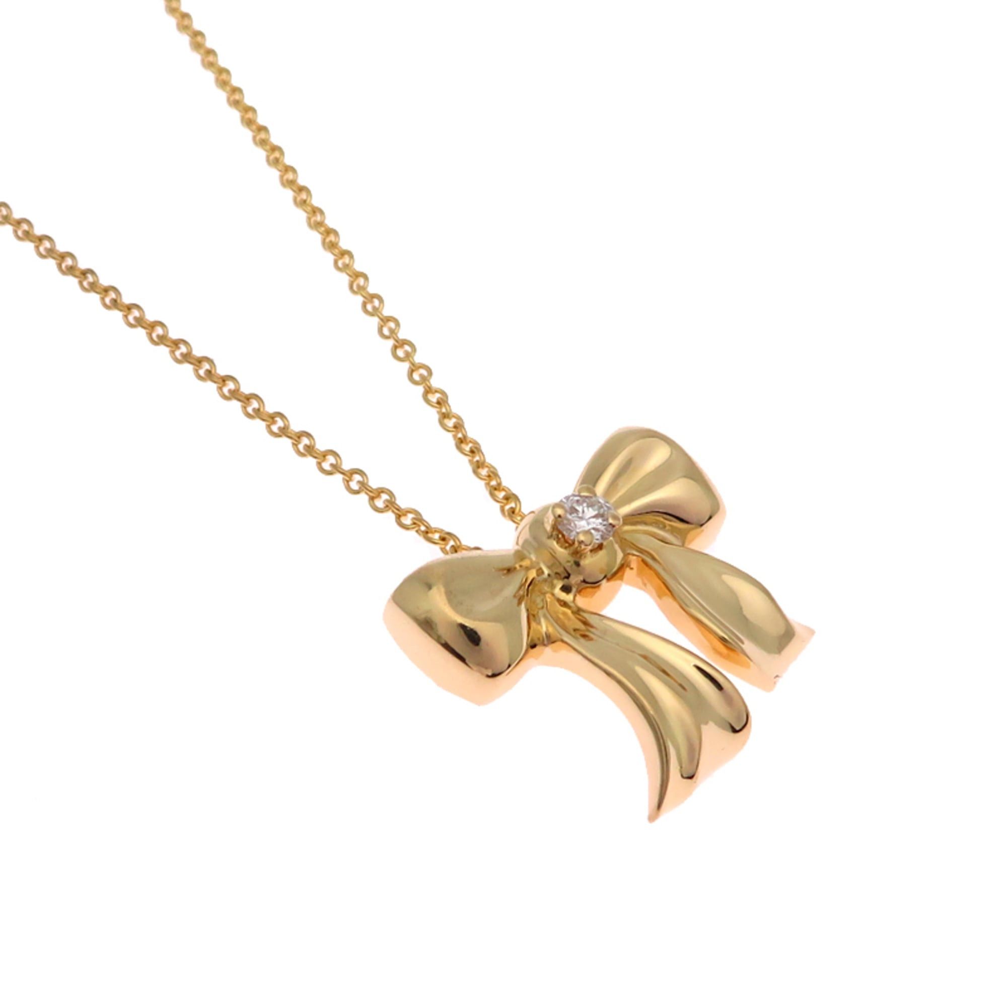 Tiffany & Co. Tiffany Ribbon Women's Necklace in 750 Yellow Gold Size ONE SIZE - 2 Thumbnail