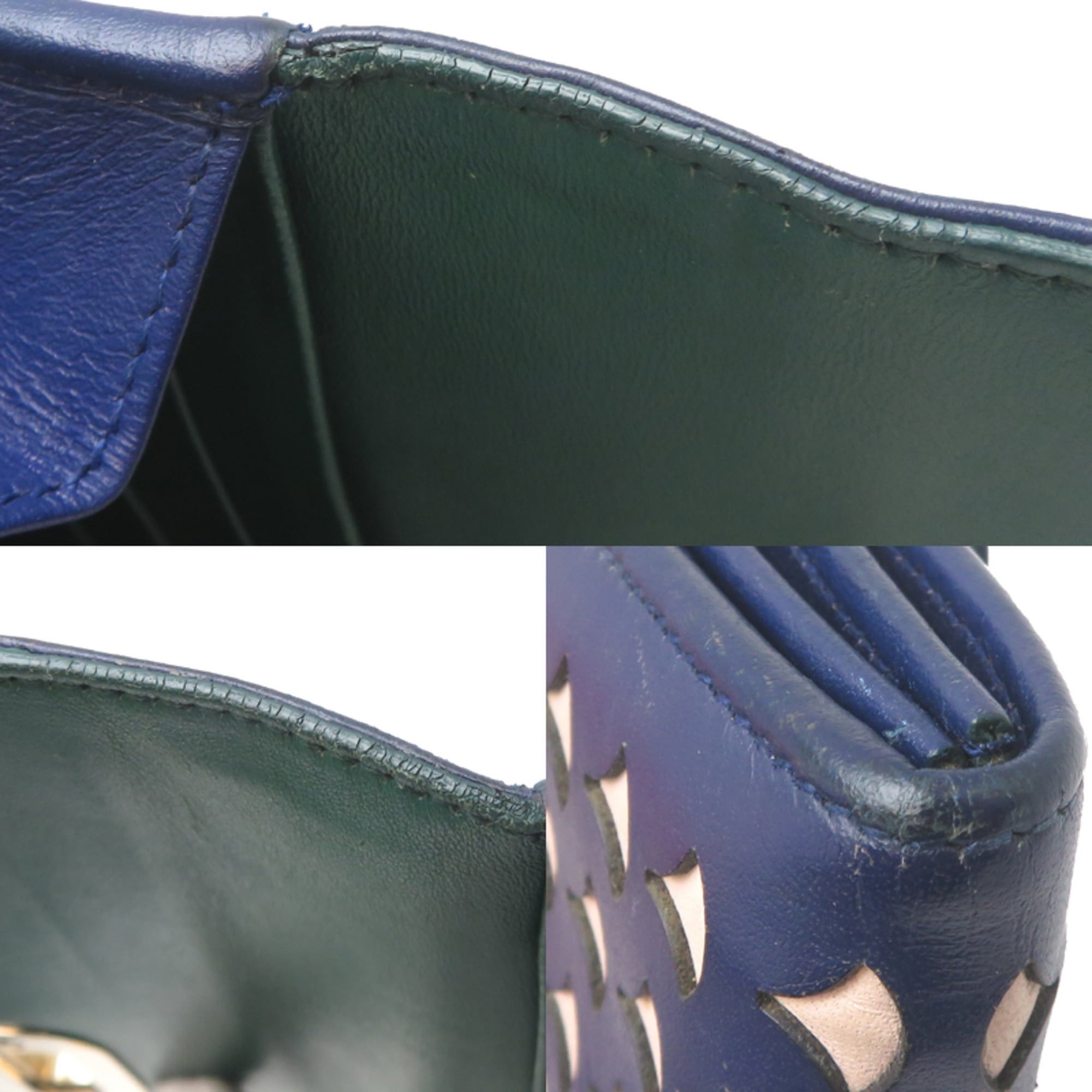 Bvlgari Bvlgari Isabella Rossellini Women's Long Wallet in Navy Leather Size ONE SIZE - 10 Thumbnail