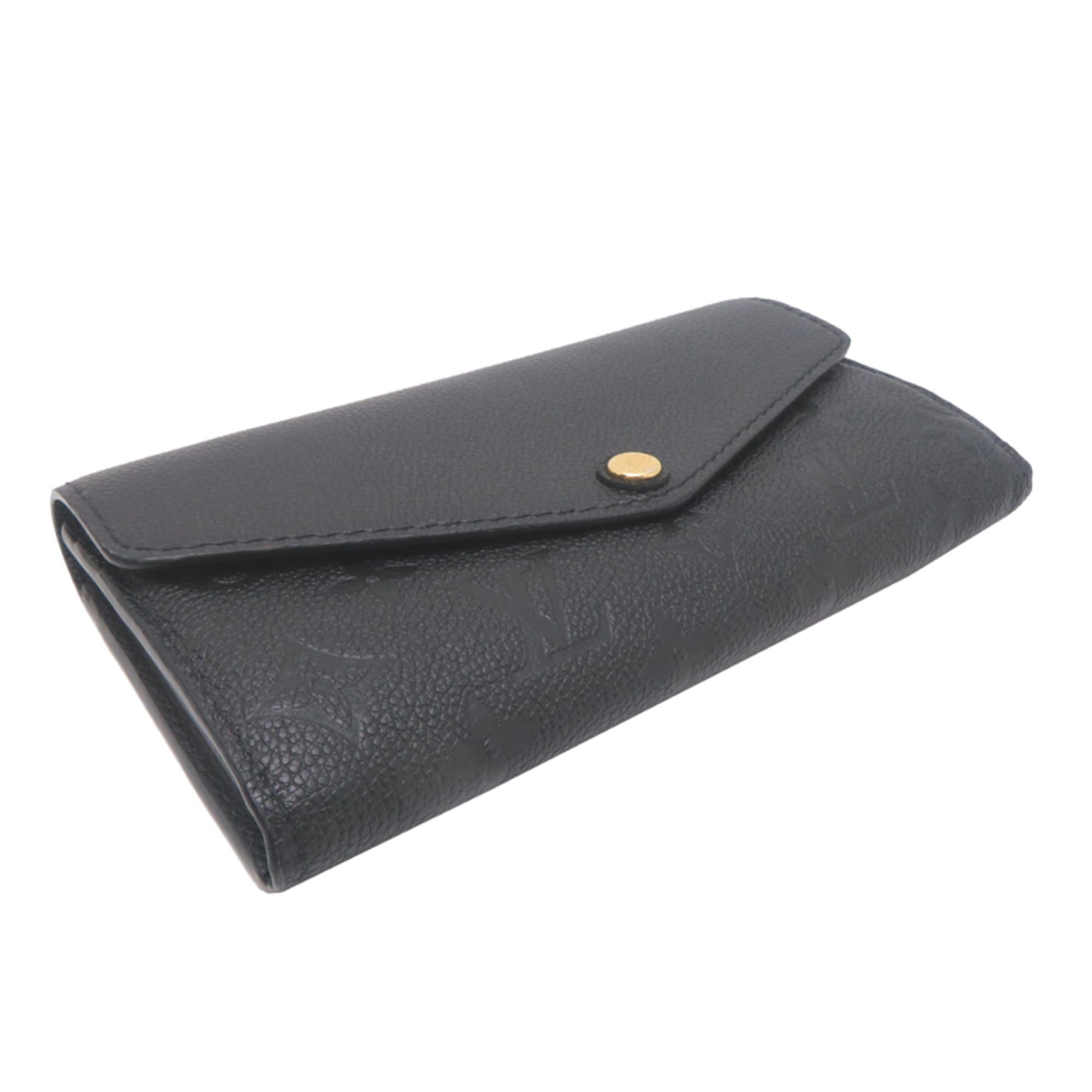 Louis Vuitton Louis Vuitton Portefeuille Sarah Women's Long Wallet M61182 Monogram Empreinte Noir (Black) Size ONE SIZE - 3 Thumbnail