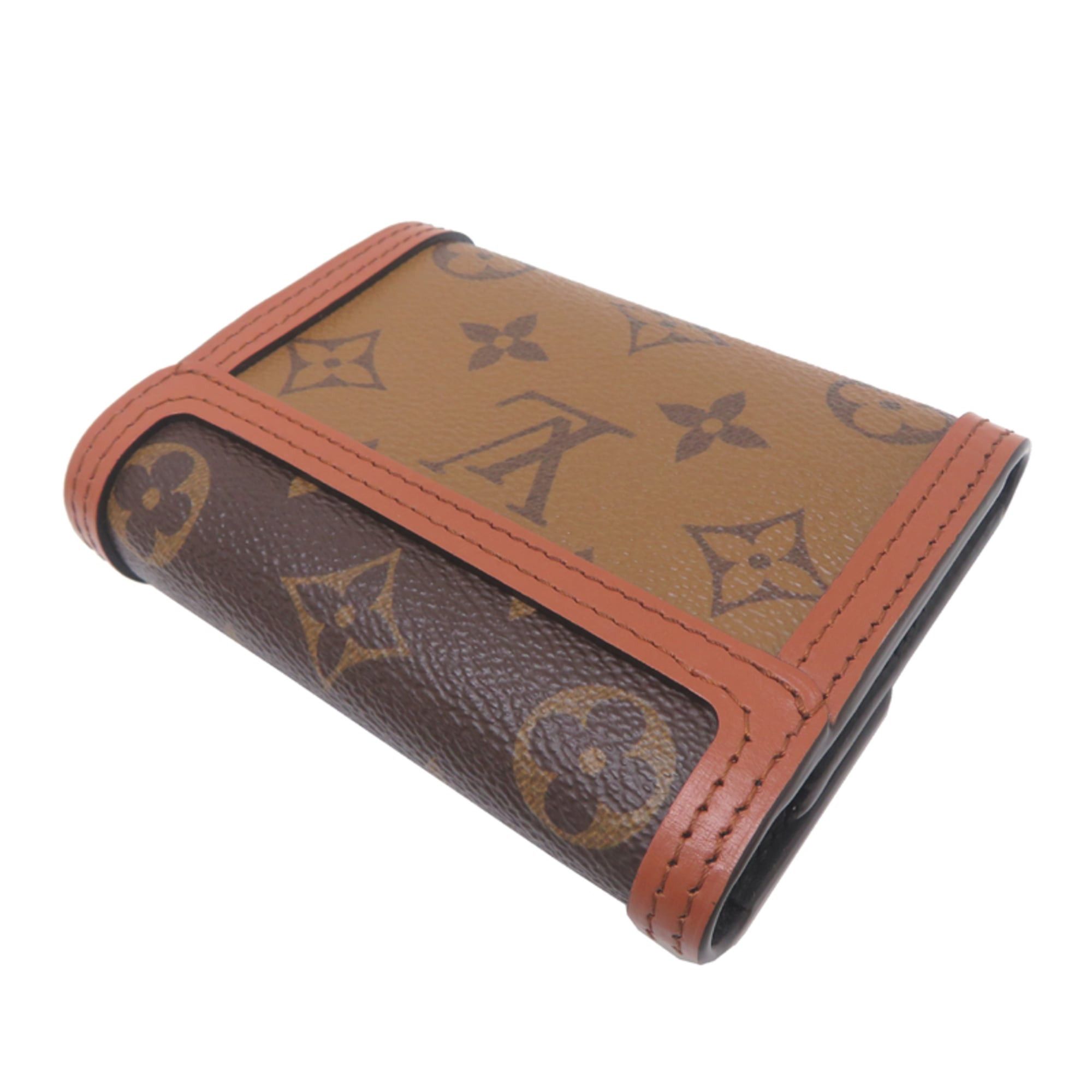 Louis Vuitton Louis Vuitton Portefeuille Dauphine Compact Women's Tri-fold Wallet M68725 Monogram Reverse Brown Size ONE SIZE - 4 Thumbnail