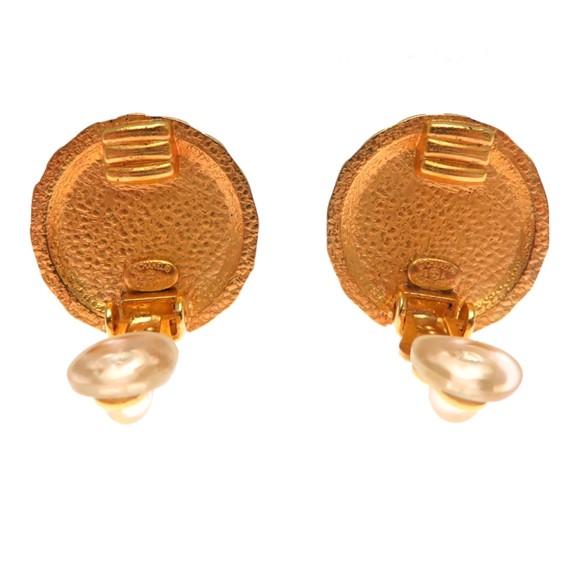 Chanel Chanel logo women's earrings GP Size ONE SIZE - 5 Thumbnail