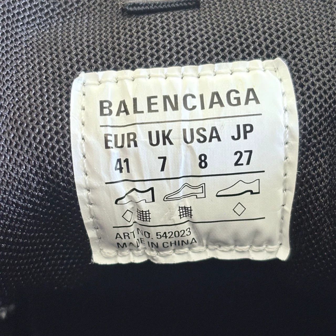 Balenciaga balenciaga track signature black and white sneakers Size US 9 / EU 42 - 5 Thumbnail