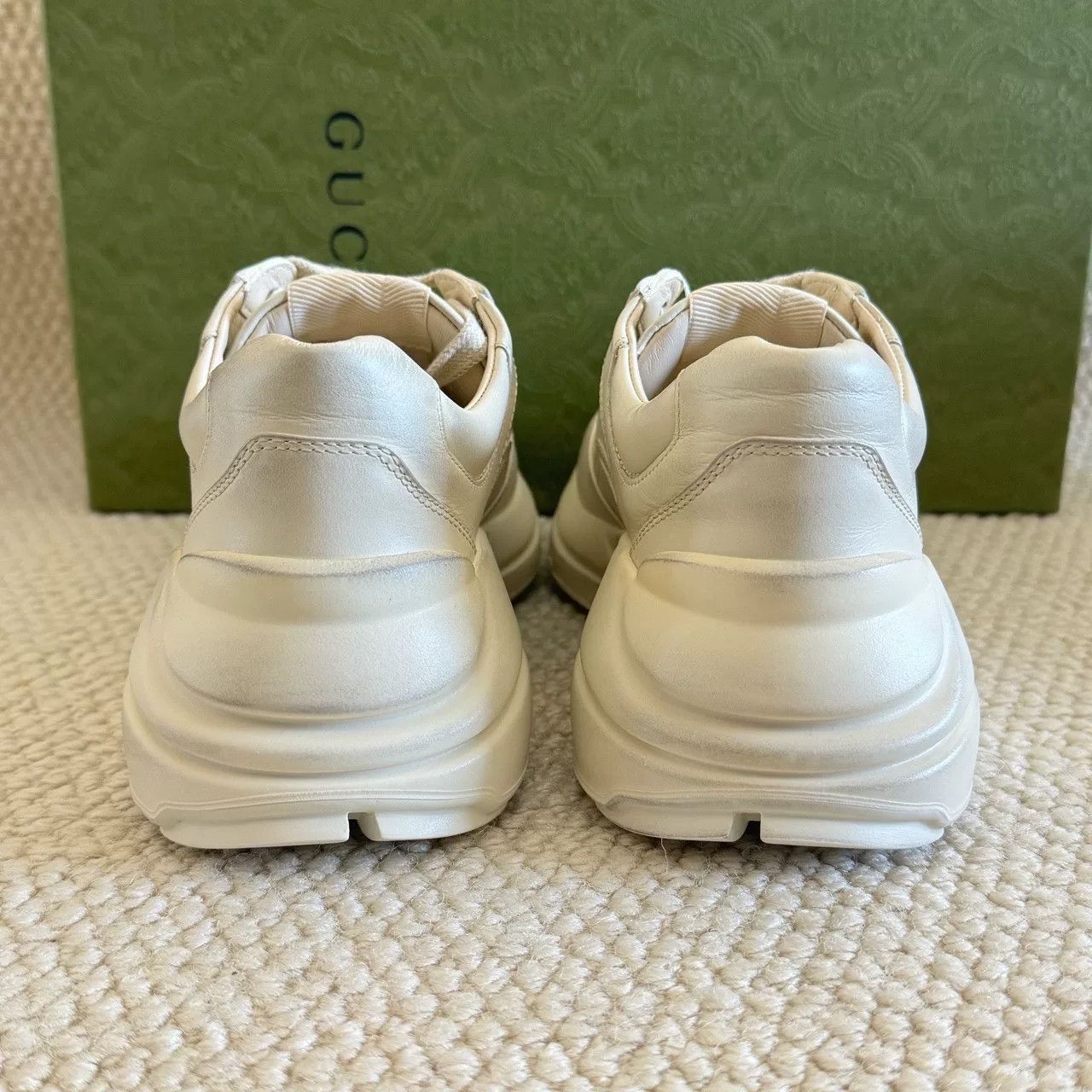 Gucci gucci rhyton sneakers with strawberry print Size US 5.5 / IT 35.5 - 4 Thumbnail