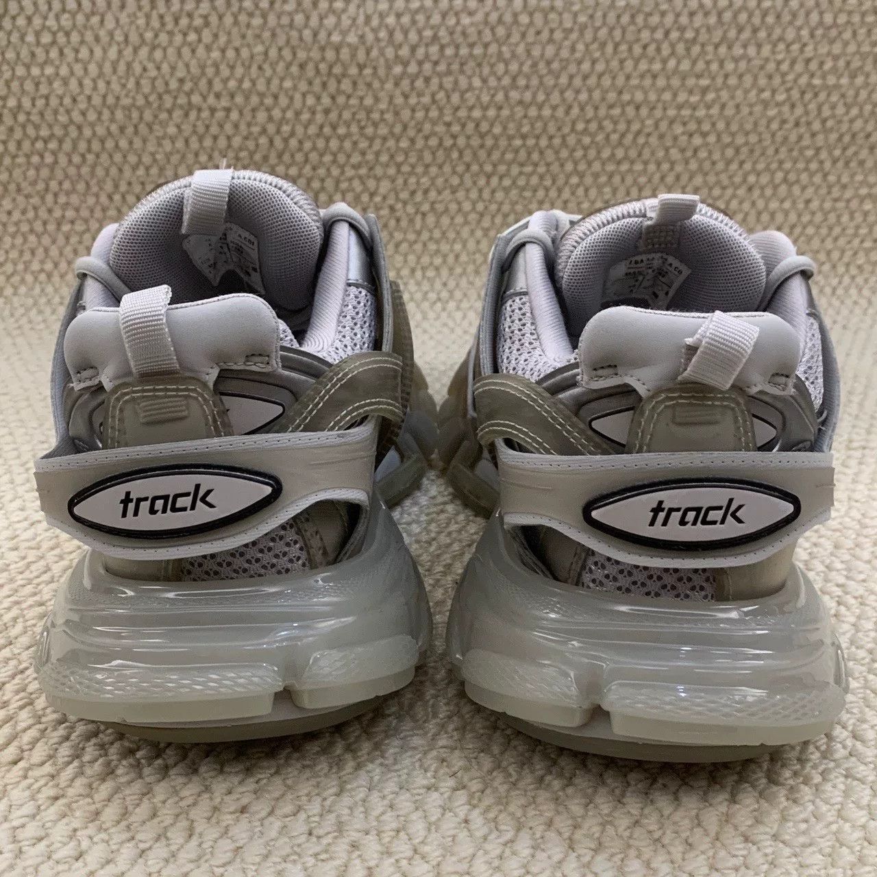 Balenciaga balenciaga track low-top dad sneakers grey white Size US 9 / EU 42 - 4 Thumbnail