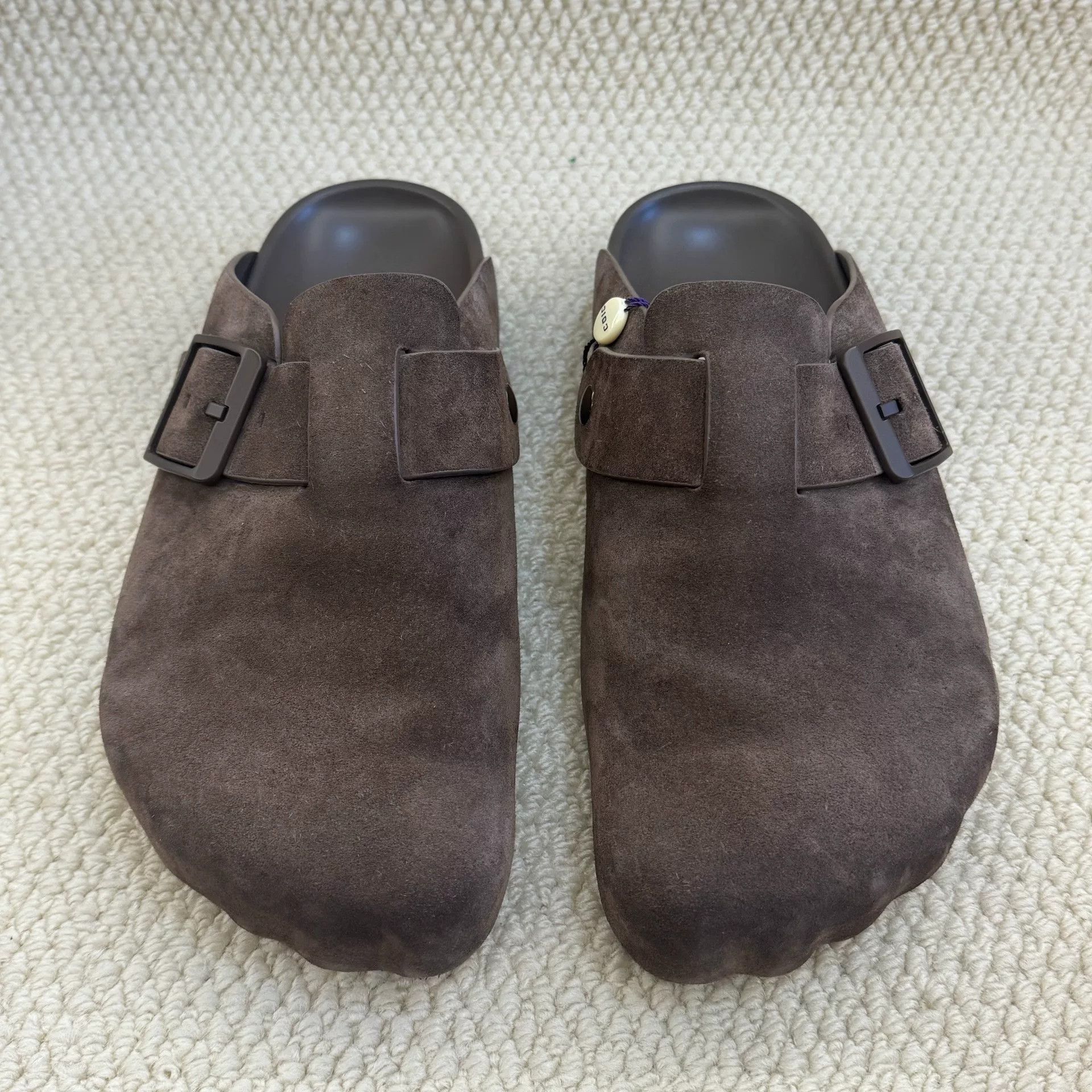 Balenciaga brown suede slip-on clogs by balenciaga Size US 10 / EU 43 - 2 Thumbnail