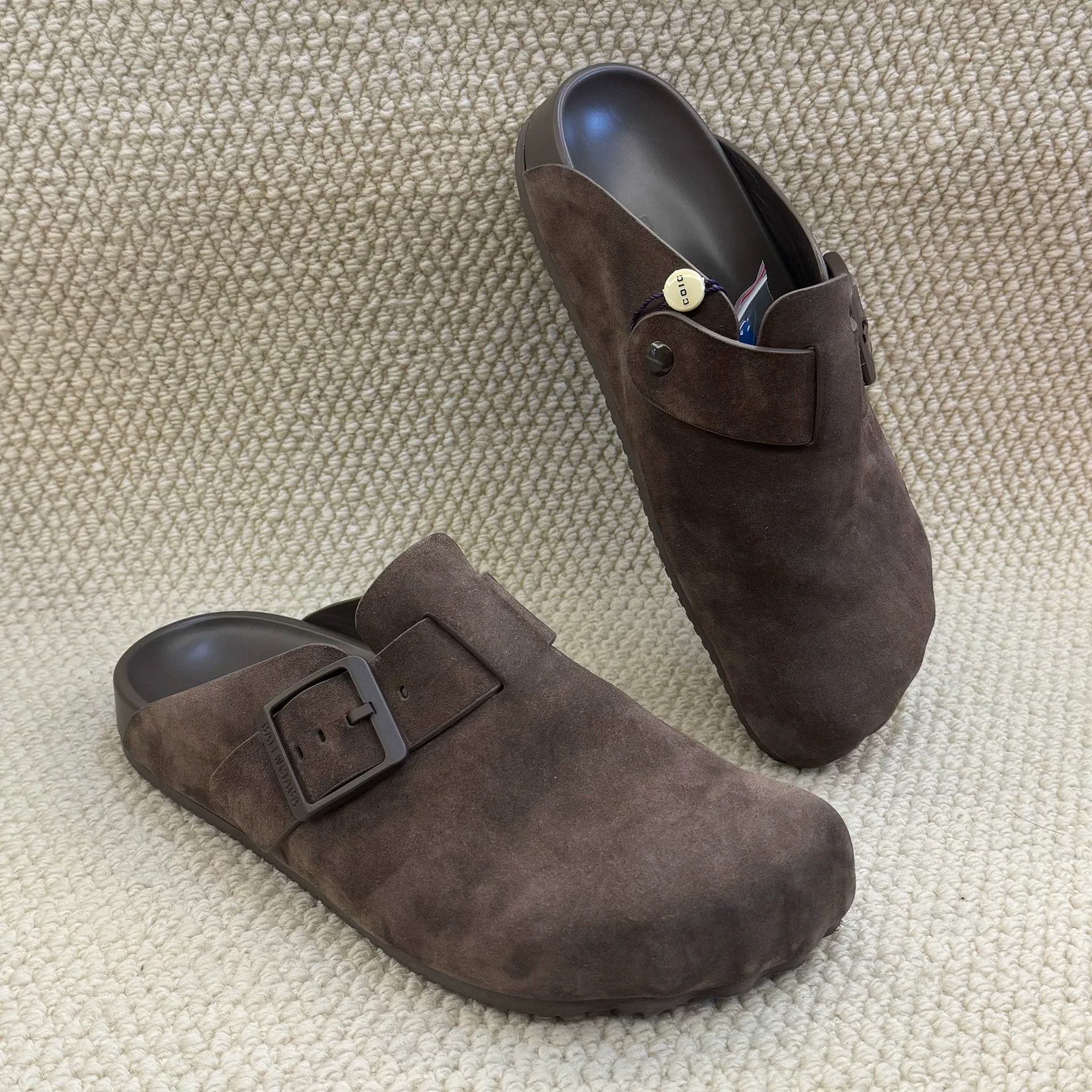 Balenciaga brown suede slip-on clogs by balenciaga Size US 10 / EU 43 - 9 Thumbnail