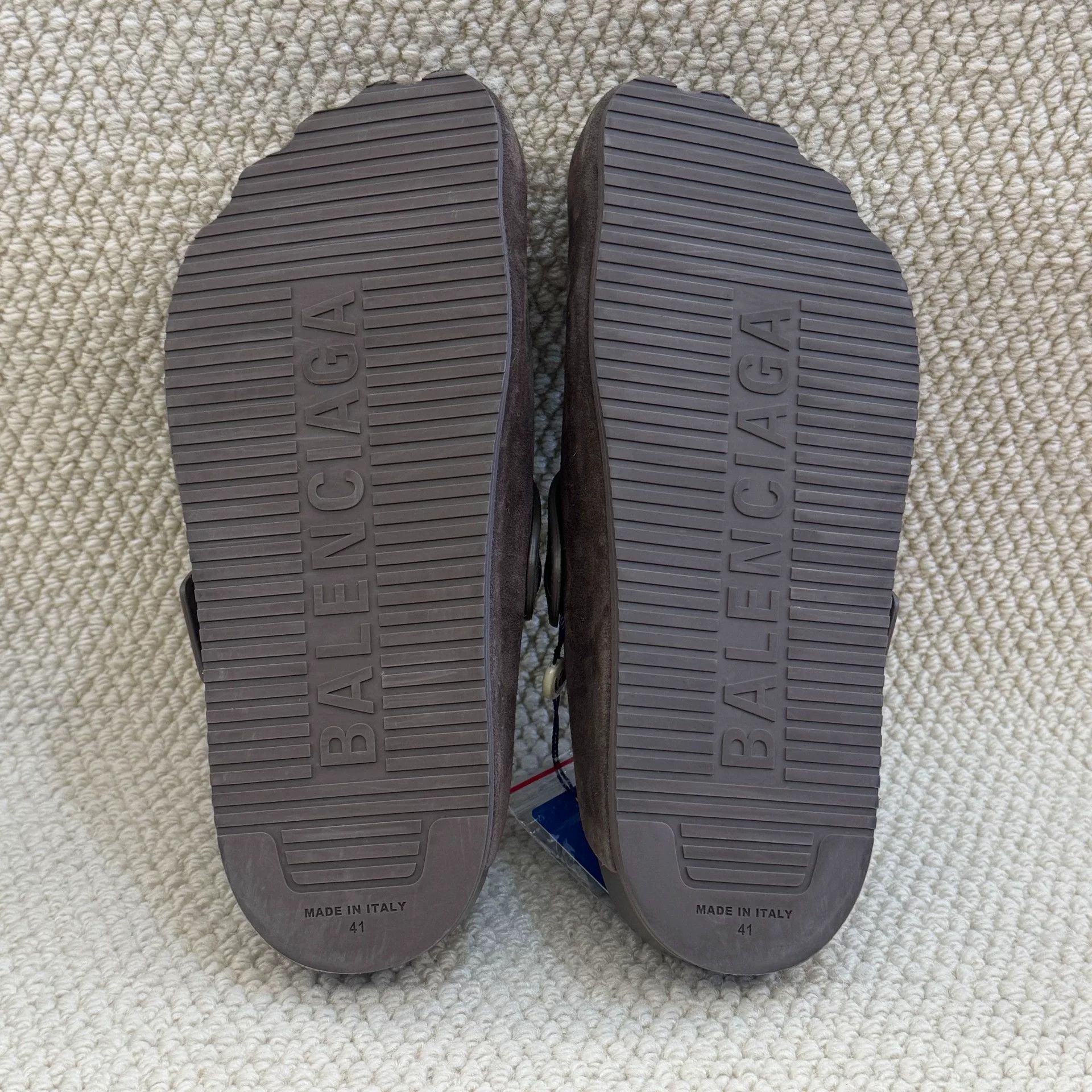 Balenciaga brown suede slip-on clogs by balenciaga Size US 10 / EU 43 - 6 Thumbnail