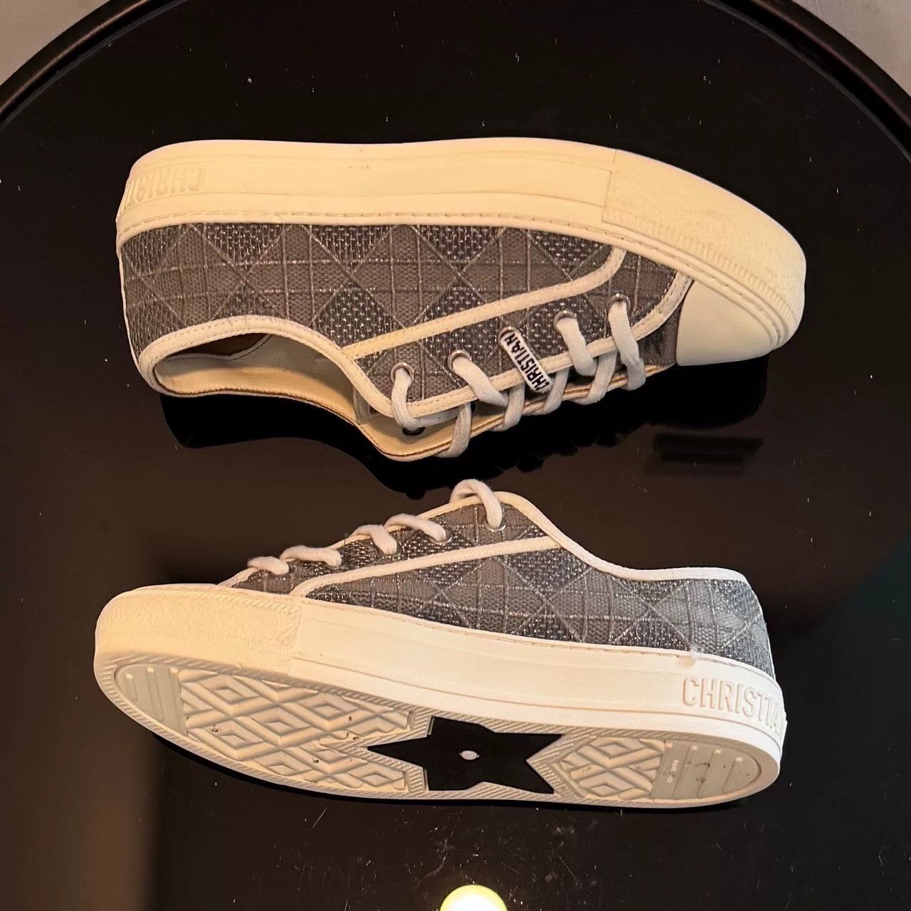 Dior dior gray low-top sneakers walk n Size US 8.5 / EU 41-42 - 4 Thumbnail