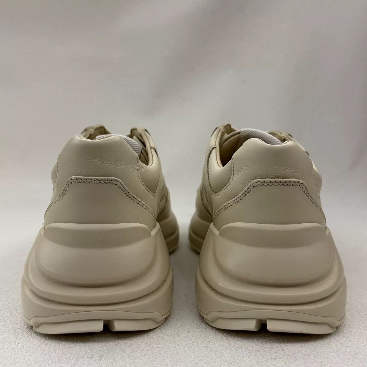 Gucci gucci rhyton leather low-top sneakers ivory white Size US 5.5 / IT 35.5 - 4 Thumbnail