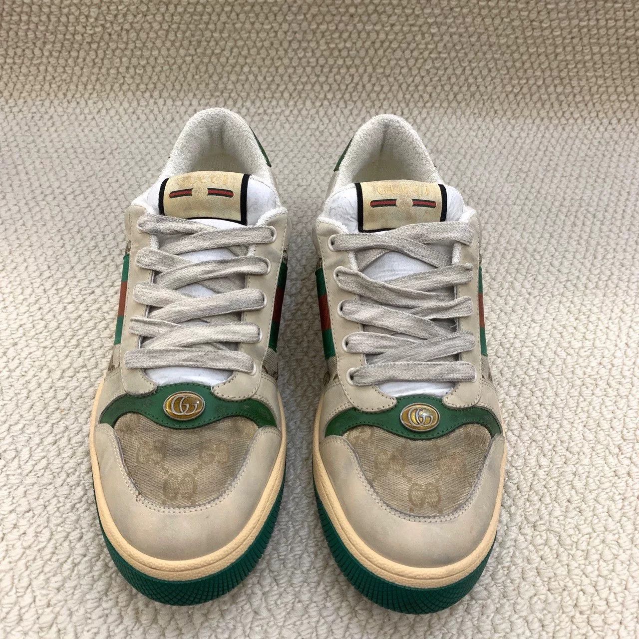 Gucci gucci screener canvas sneakers in green Size US 9 / EU 42 - 2 Thumbnail