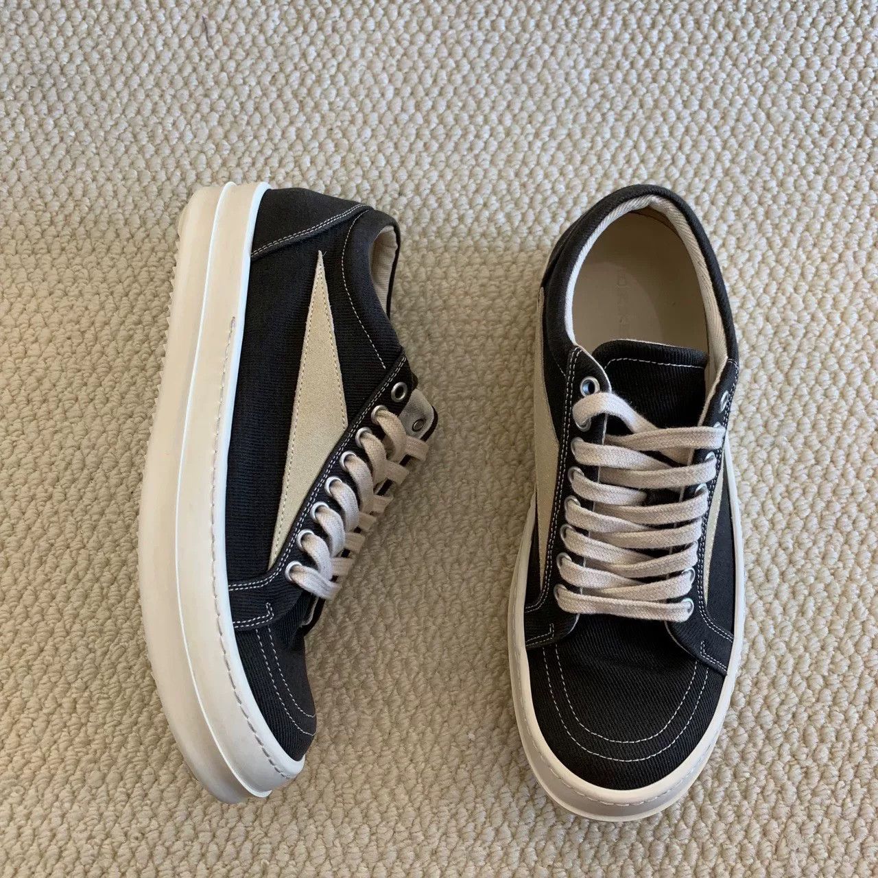 Rick Owens rick owens x vans classic canvas sneakers Size US 7 / EU 40 - 8 Thumbnail