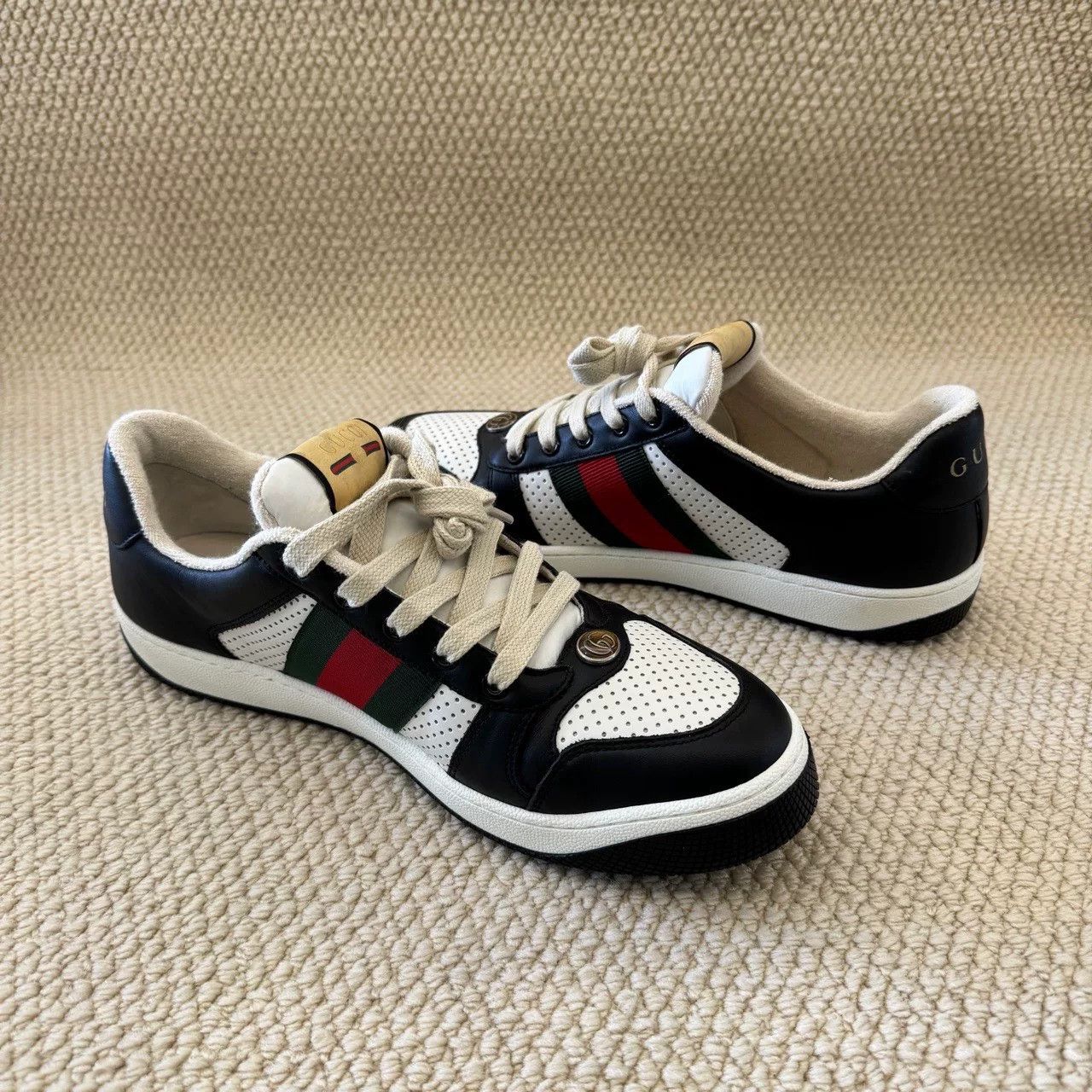 Gucci gucci screener low-top fashion sneakers for men Size US 9.5 / EU 42-43 - 9 Thumbnail