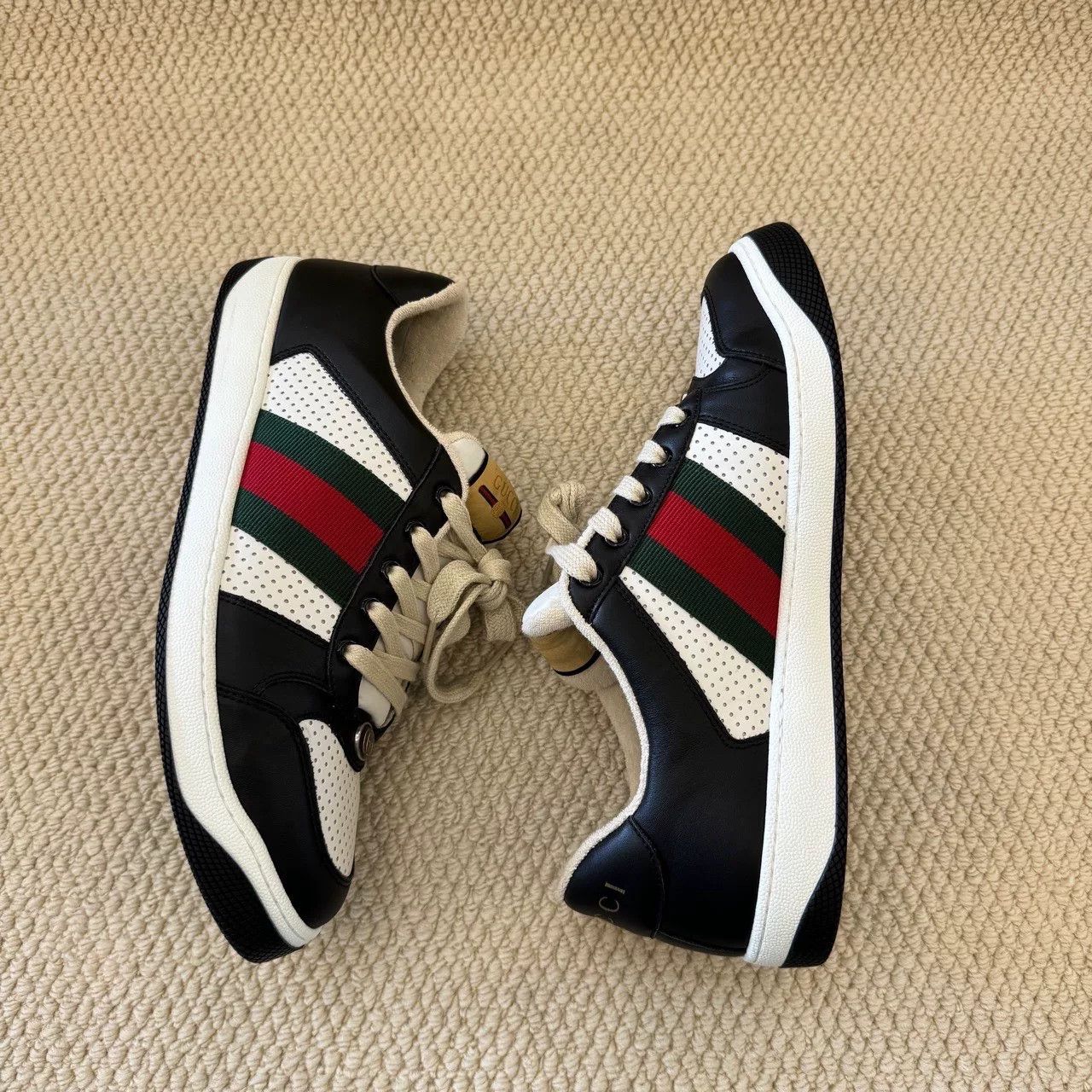 Gucci gucci screener low-top fashion sneakers for men Size US 9.5 / EU 42-43 - 8 Thumbnail
