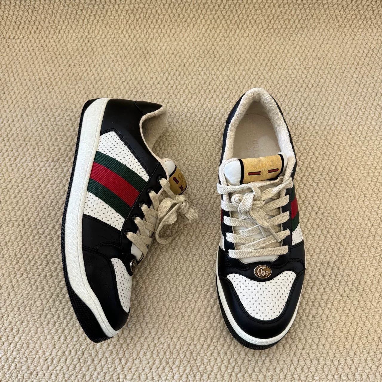Gucci gucci screener low-top fashion sneakers for men Size US 9.5 / EU 42-43 - 7 Thumbnail