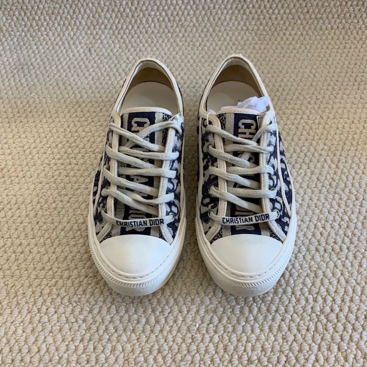 Dior Dior Oblique Canvas Low-Top Sneakers Size US 6 / IT 36 - 2 Thumbnail
