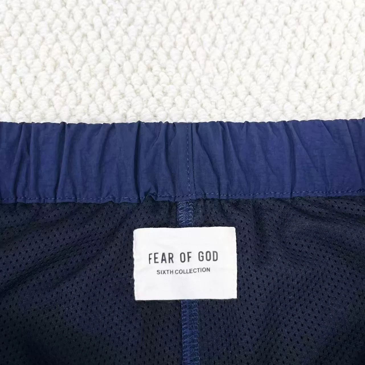 Fear of God fear of god navy logo nylon shorts Size US 32 / EU 48 - 3 Thumbnail