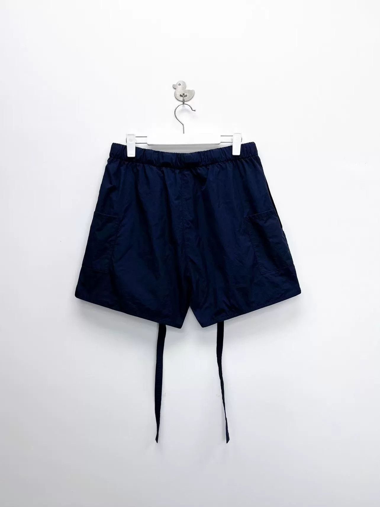 Fear of God fear of god navy logo nylon shorts Size US 32 / EU 48 - 2 Thumbnail