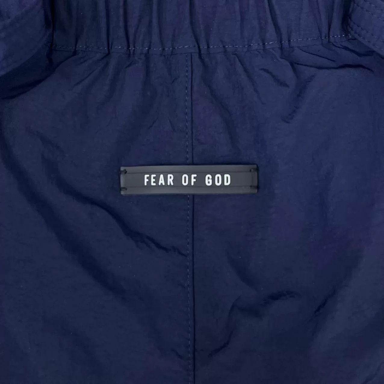 Fear of God fear of god navy logo nylon shorts Size US 32 / EU 48 - 4 Thumbnail