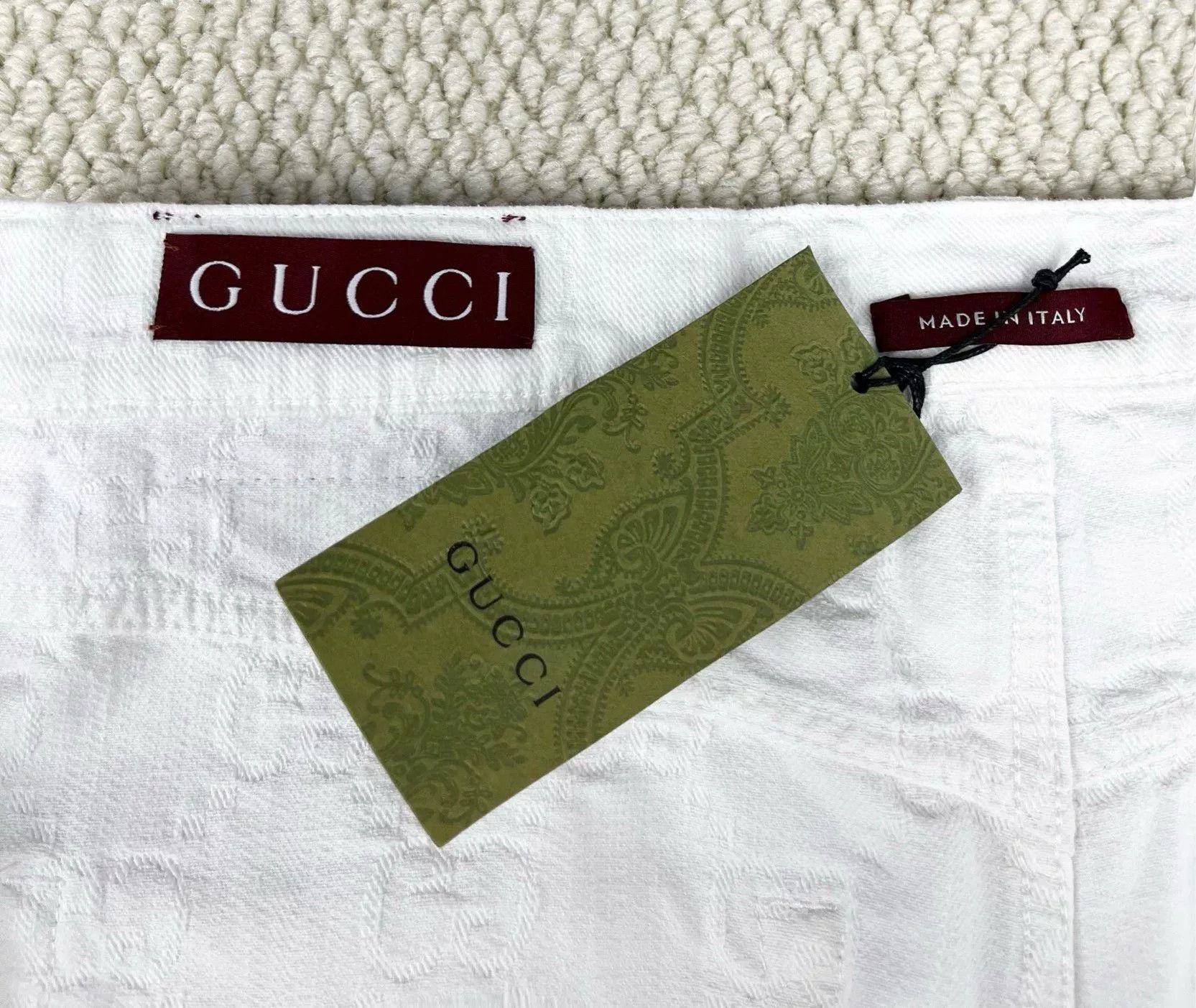 Gucci gucci double g logo denim shorts Size 25" / US 0 / IT 36 - 3 Thumbnail
