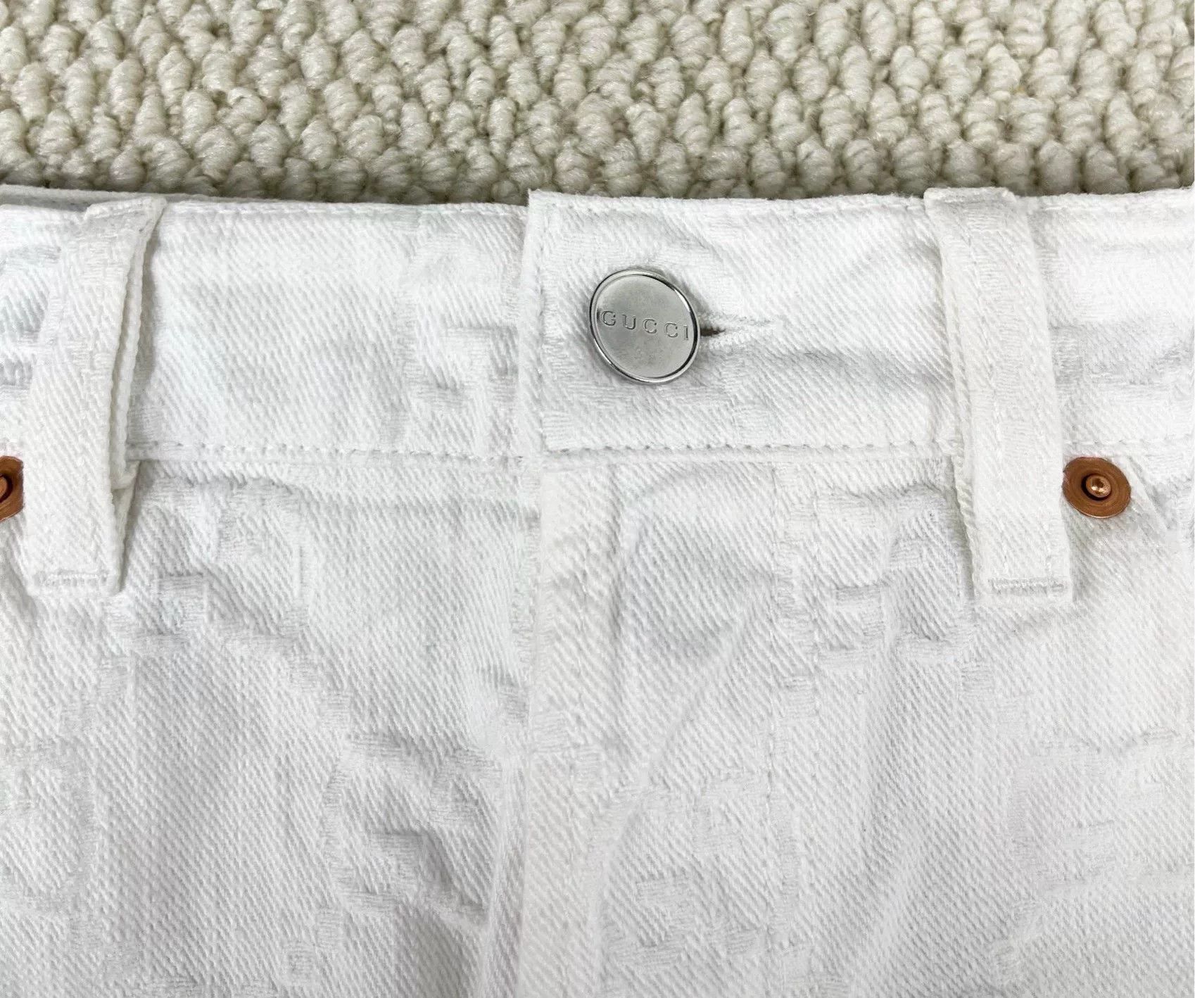 Gucci gucci double g logo denim shorts Size 25" / US 0 / IT 36 - 5 Thumbnail