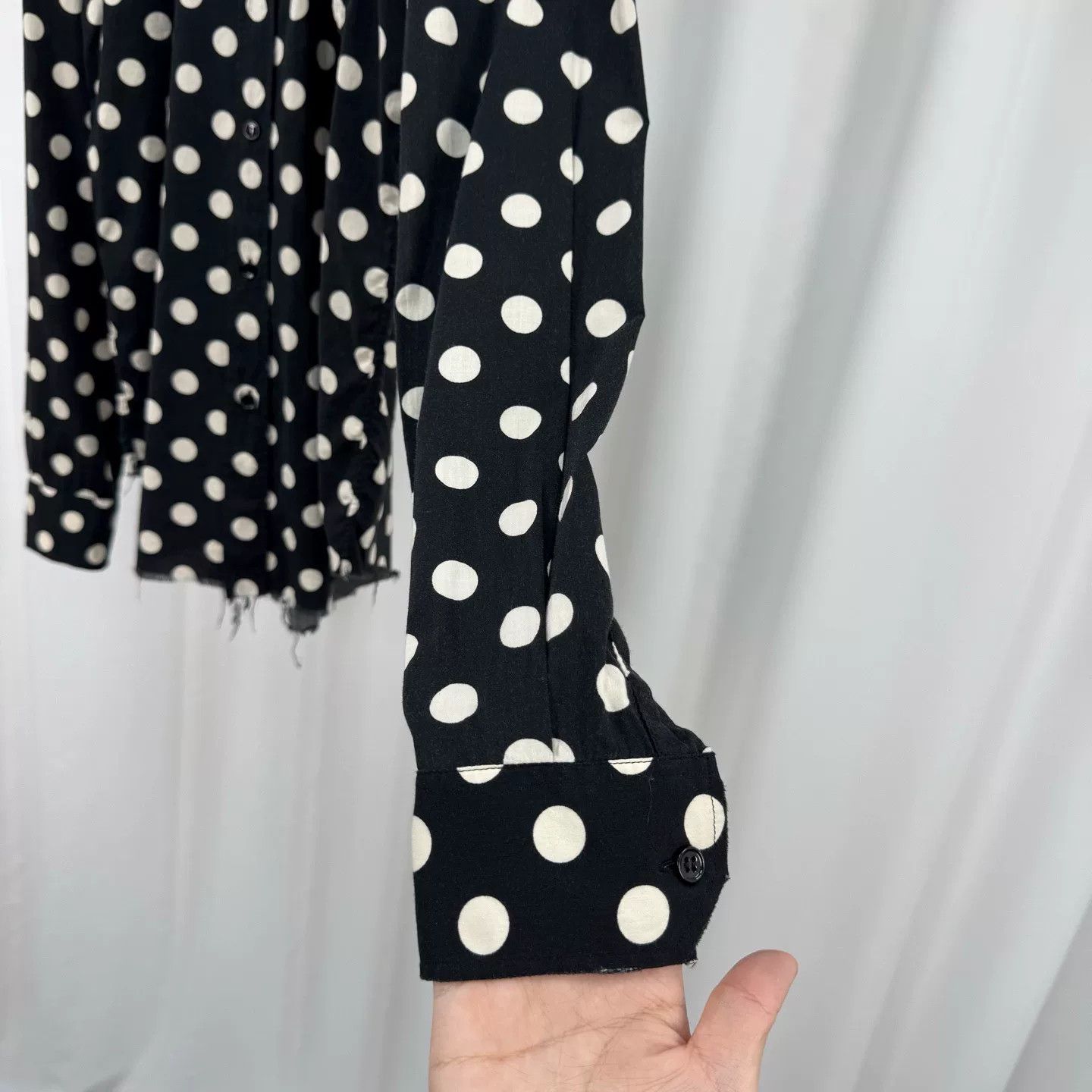 Saint Laurent Paris oversized polka dot shirt by saint laurent Size M / US 6-8 / IT 42-44 - 4 Thumbnail