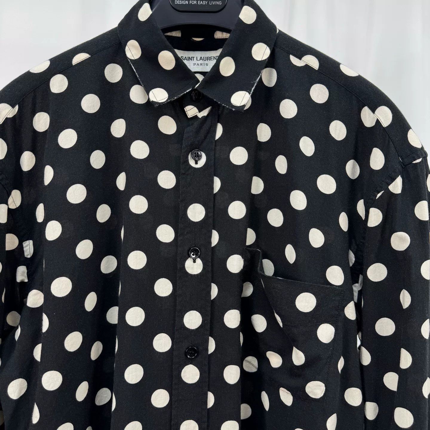 Saint Laurent Paris oversized polka dot shirt by saint laurent Size M / US 6-8 / IT 42-44 - 3 Thumbnail