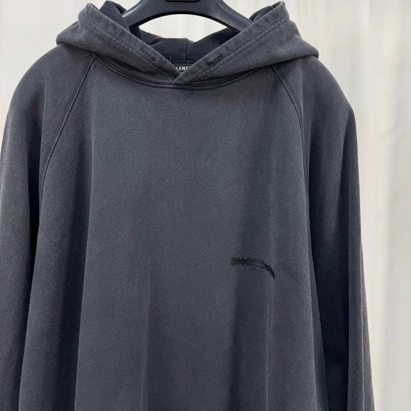Balenciaga balenciaga printed hoodie in dark gray Size US XL / EU 56 / 4 - 3 Thumbnail