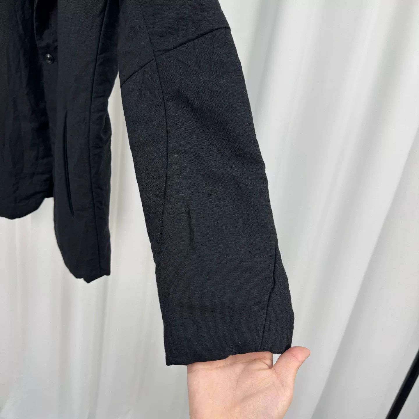 Ziggy Chen ziggy chen black linen single-button coat Size US M / EU 48-50 / 2 - 4 Thumbnail