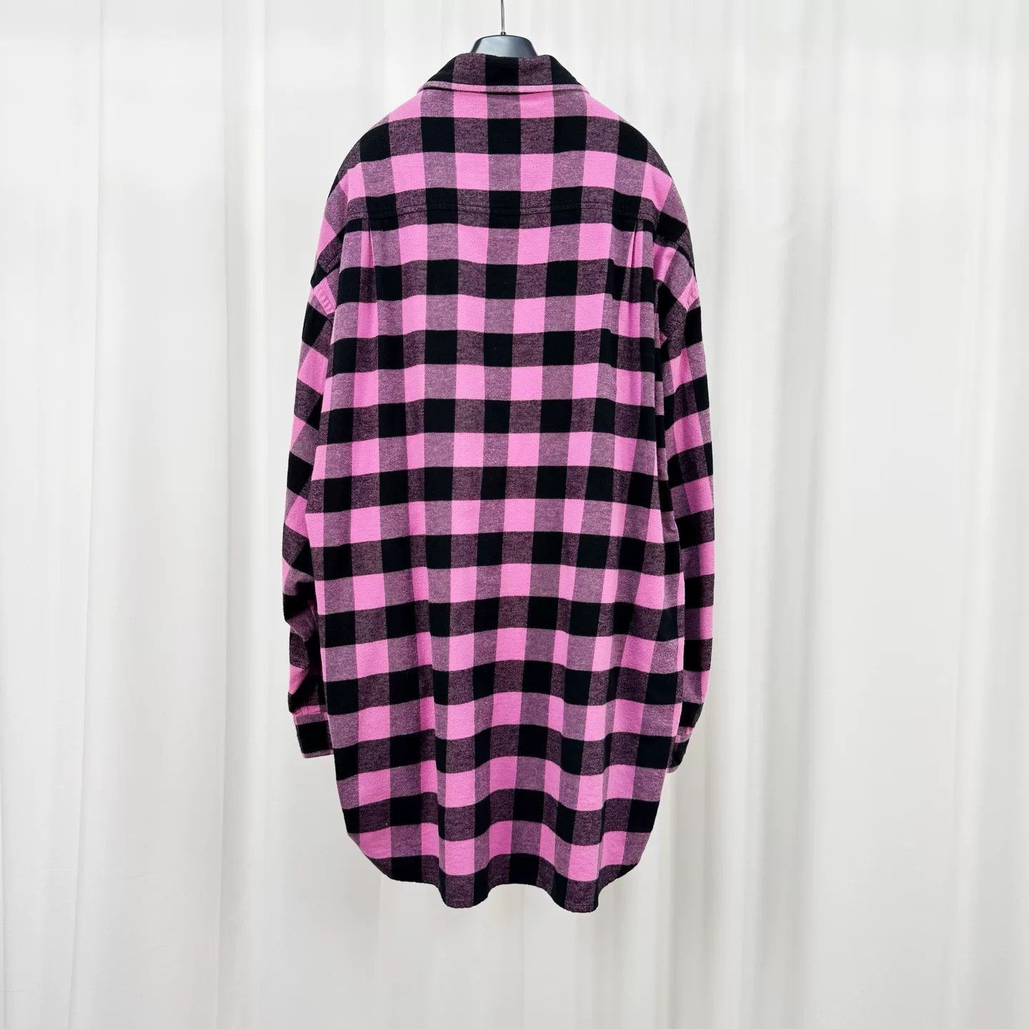 Balenciaga balenciaga pink checkered shirt jacket Size US XS / EU 42 / 0 - 2 Thumbnail