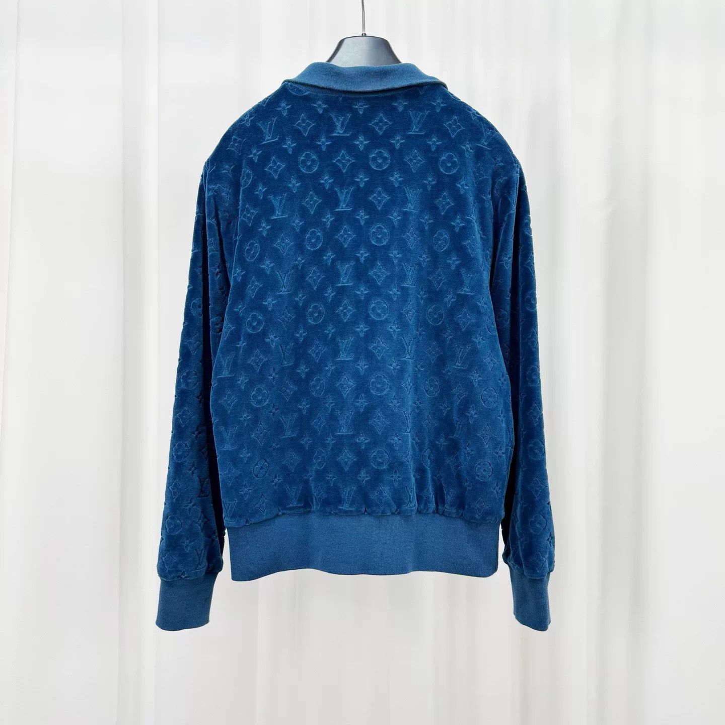 Louis Vuitton louis vuitton blue velvet zip jacket Size S / US 4 / IT 40 - 2 Thumbnail