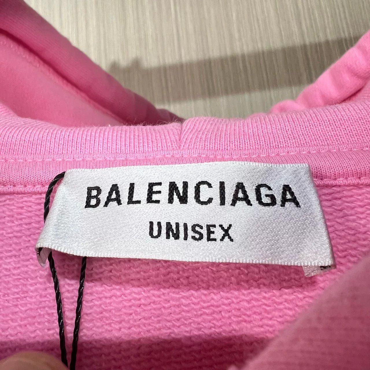 Balenciaga balenciaga pink logo hoodie with rhinestones Size US L / EU 52-54 / 3 - 4 Thumbnail