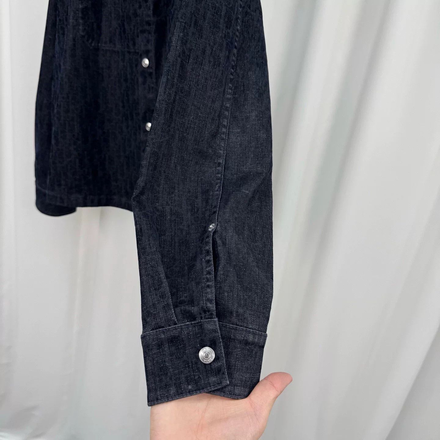 Dior dior velour print denim shirt jacket Size US L / EU 52-54 / 3 - 4 Thumbnail