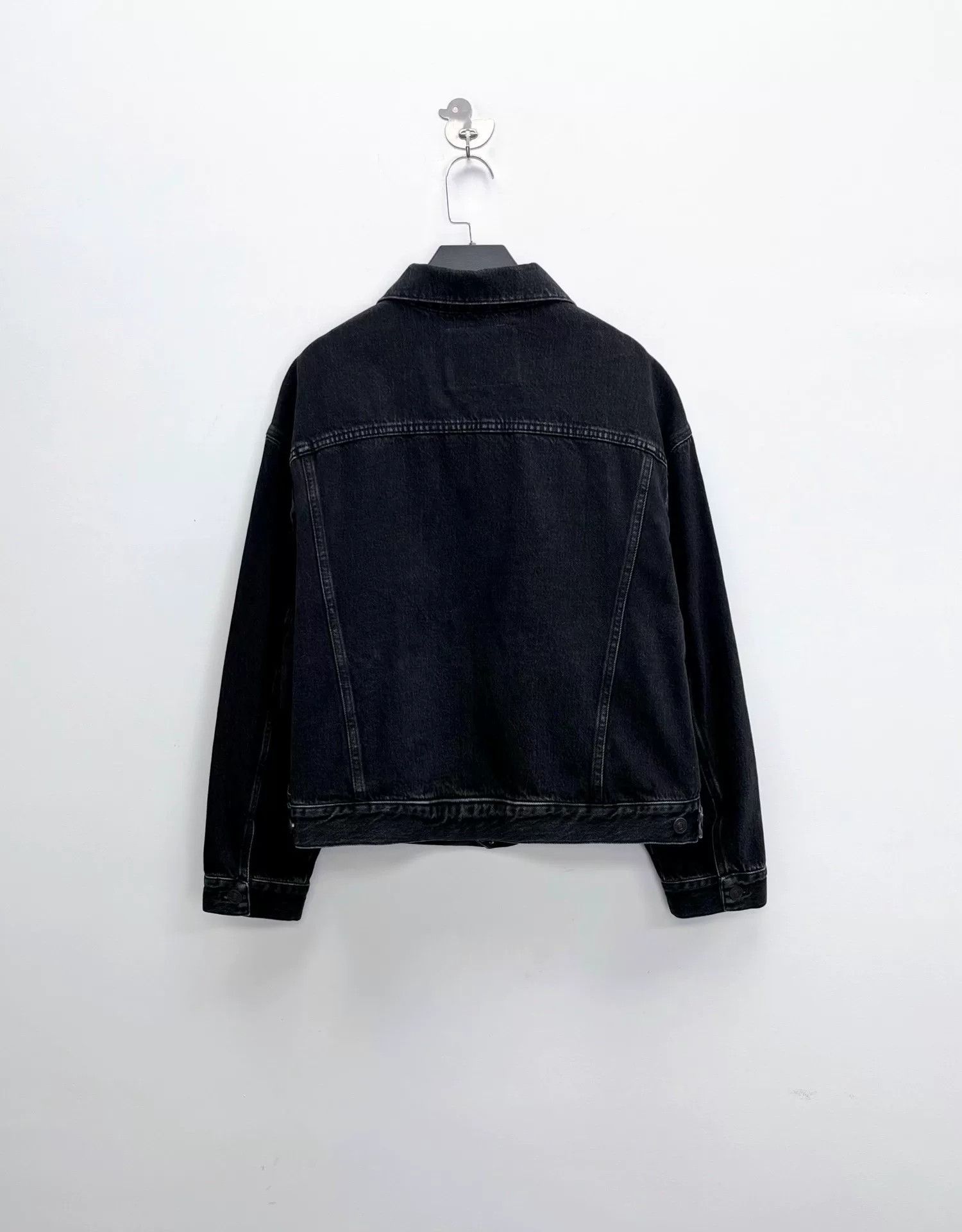 Balenciaga balenciaga black washed denim jacket Size US M / EU 48-50 / 2 - 2 Thumbnail