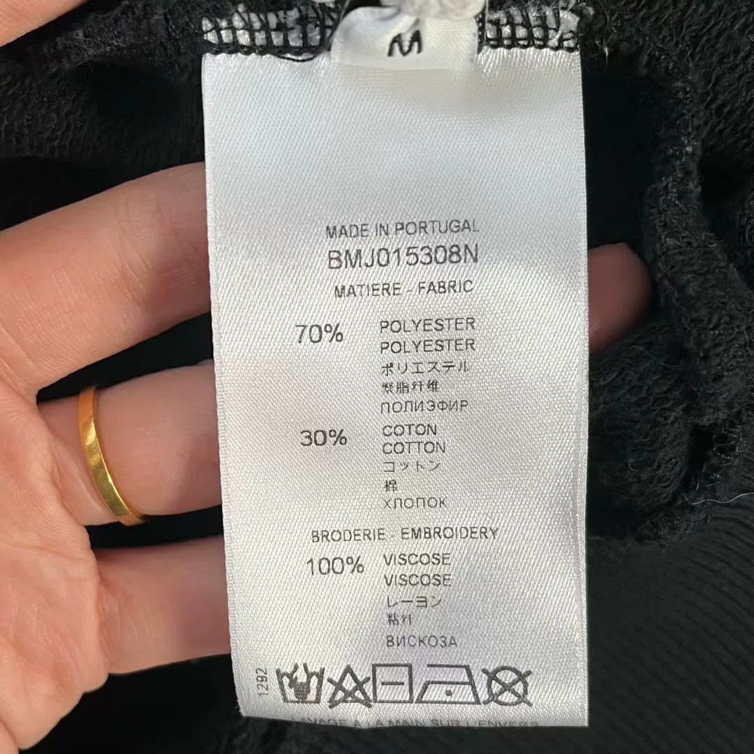 Givenchy Givenchy Black Velvet Logo Hoodie Size US M / EU 48-50 / 2 - 4 Thumbnail