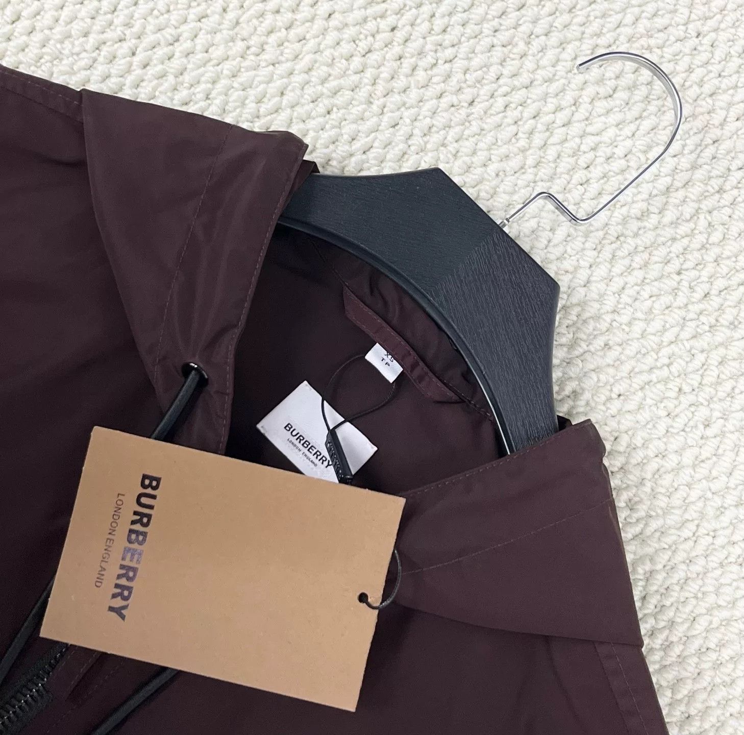 Burberry Burberry Bordeaux Red Hooded Zip Jacket Size XS / US 0-2 / IT 36-38 - 3 Thumbnail