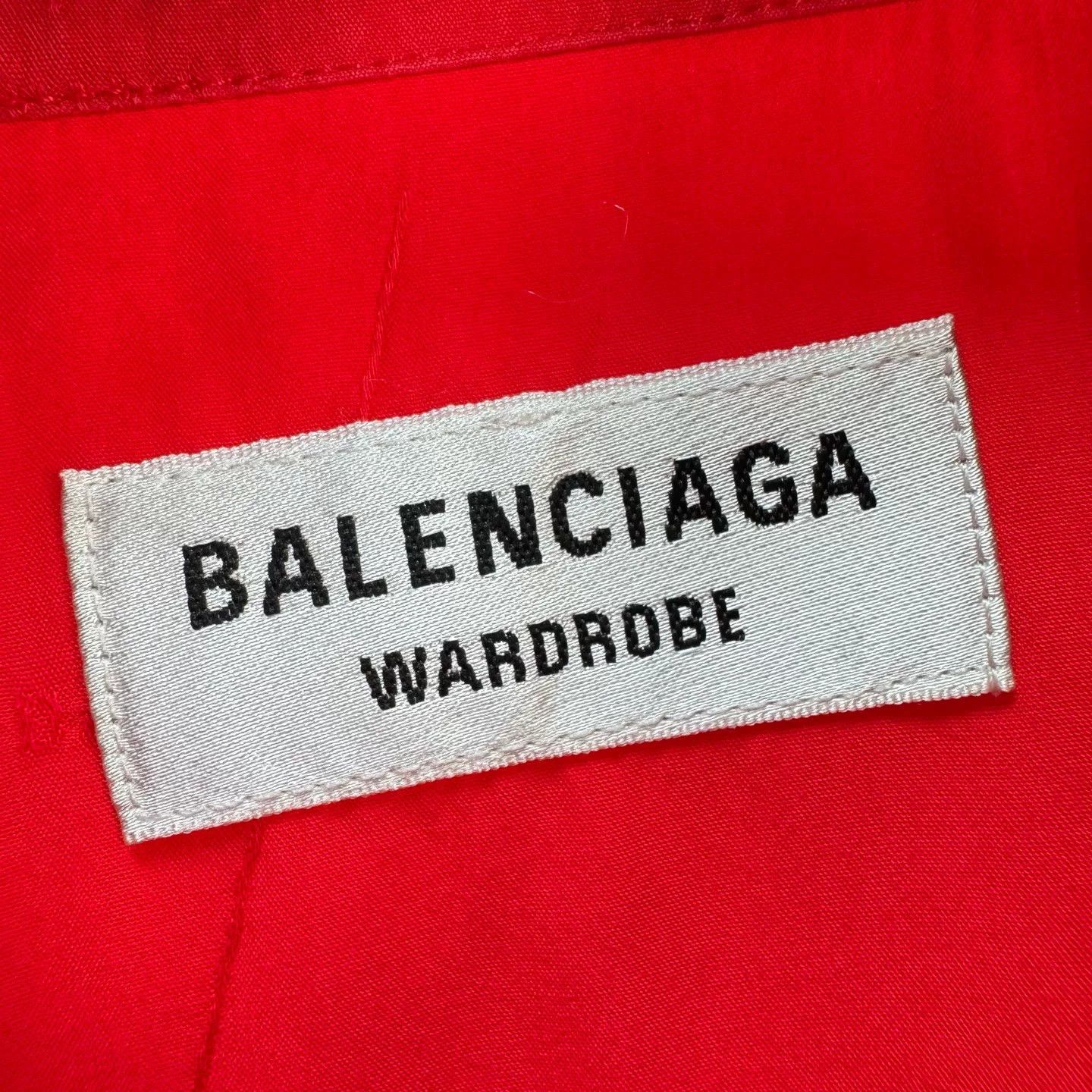 Balenciaga balenciaga red silk long sleeve shirt Size US S / EU 44-46 / 1 - 6 Thumbnail