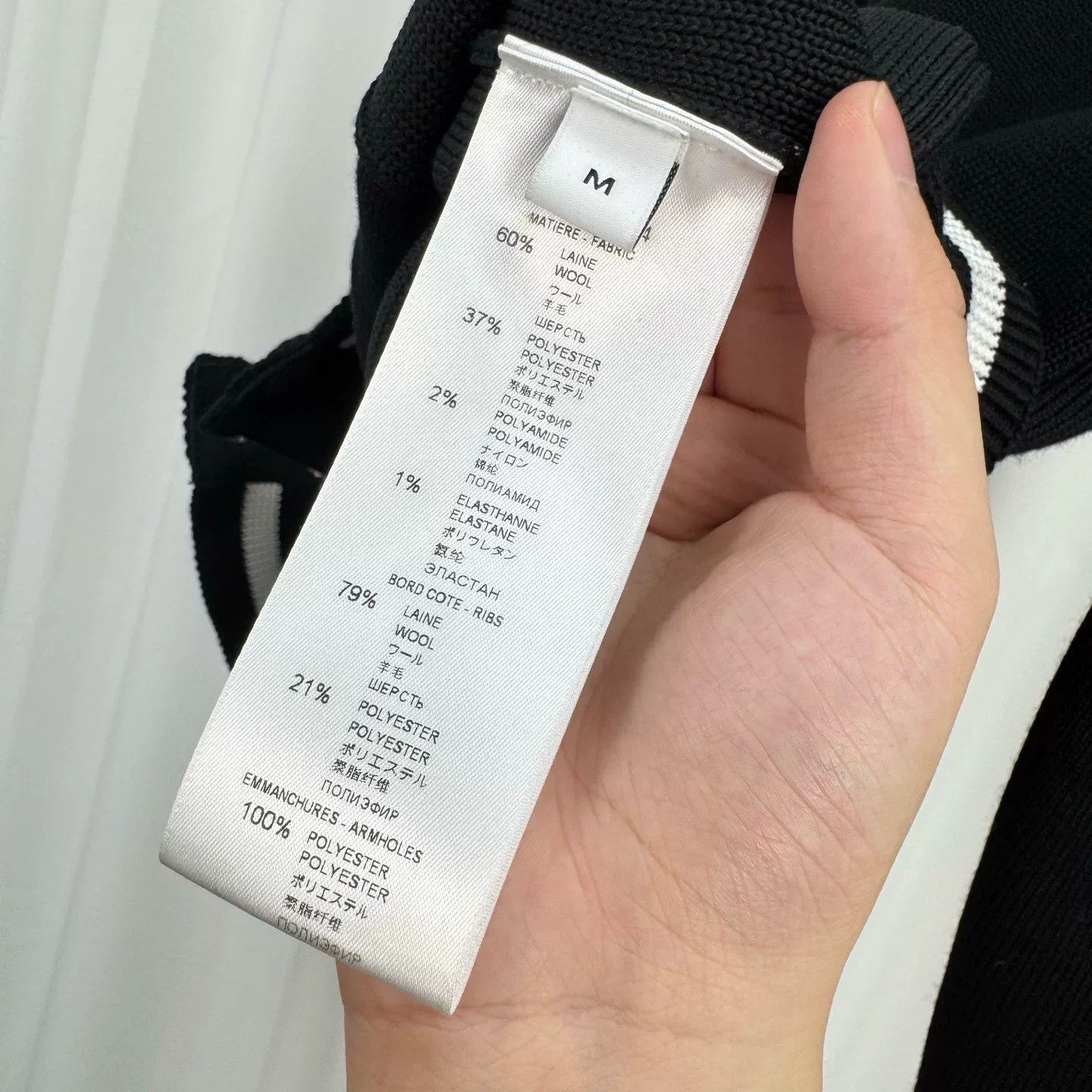 Givenchy givenchy black and white wool baseball jacket Size US M / EU 48-50 / 2 - 8 Thumbnail