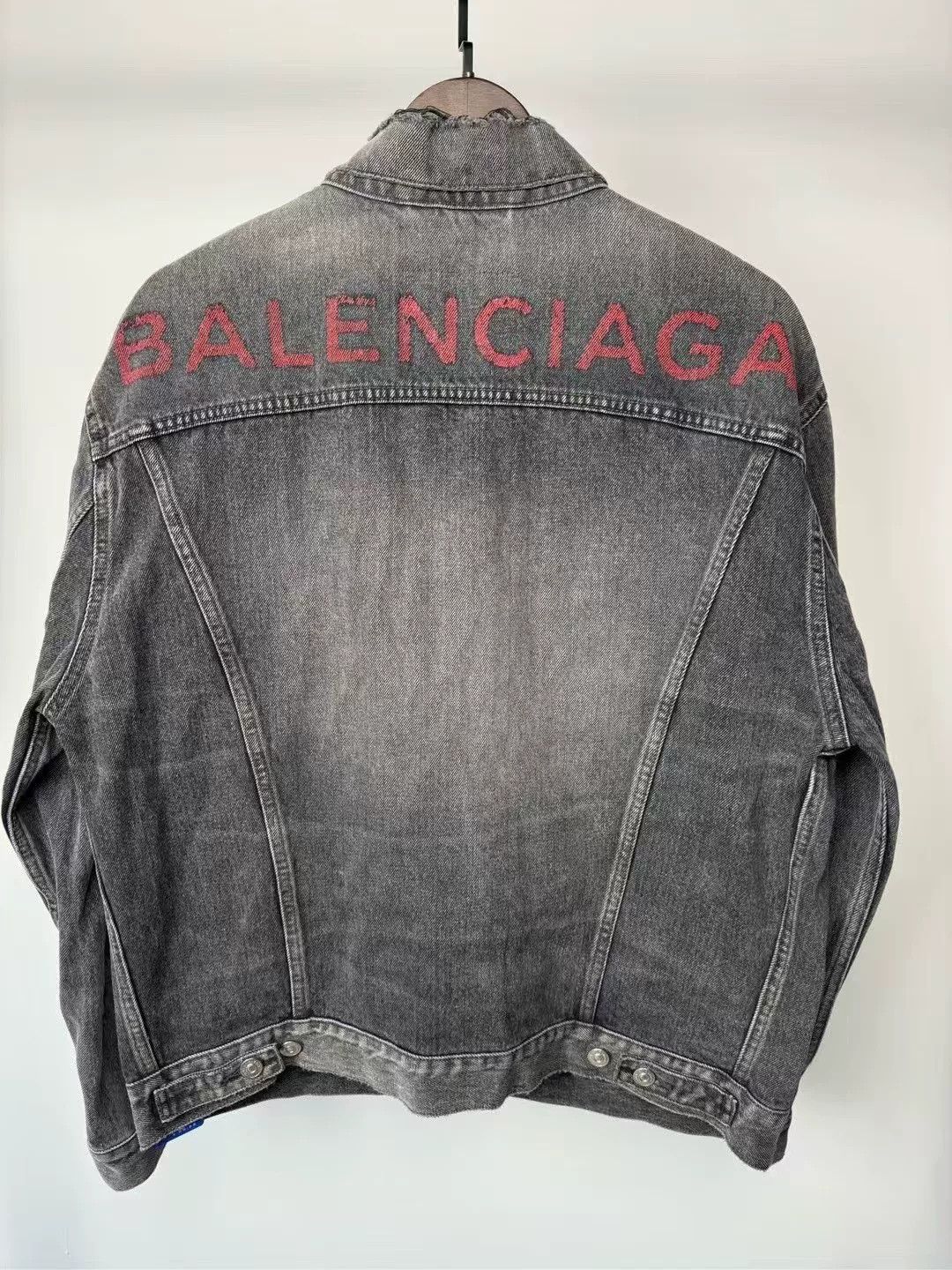 Balenciaga balenciaga logo denim jacket for men Size US XS / EU 42 / 0 - 2 Thumbnail