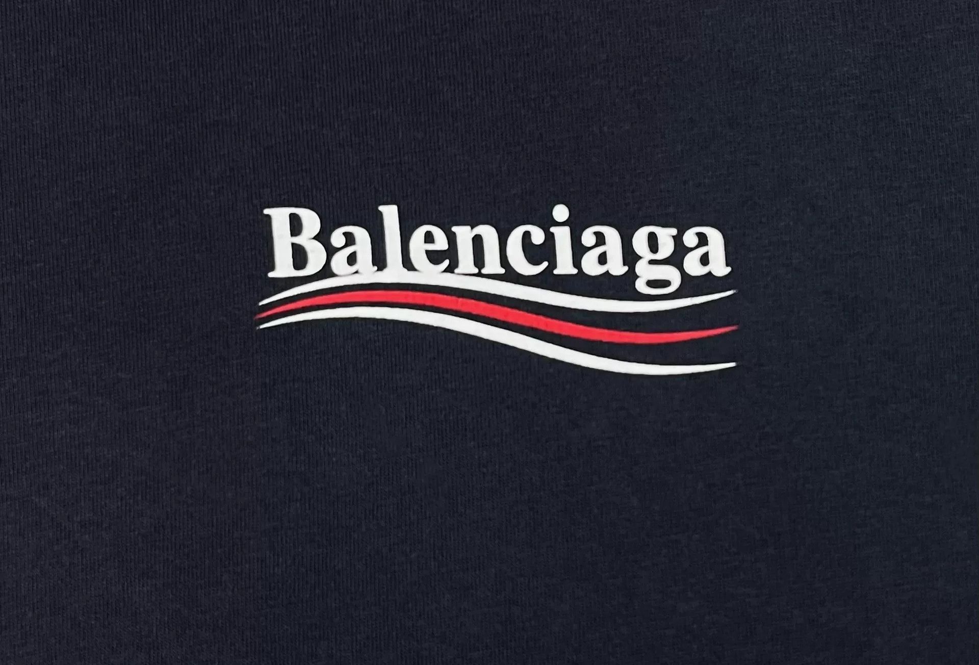 Balenciaga balenciaga navy blue logo t-shirt Size US XS / EU 42 / 0 - 5 Thumbnail