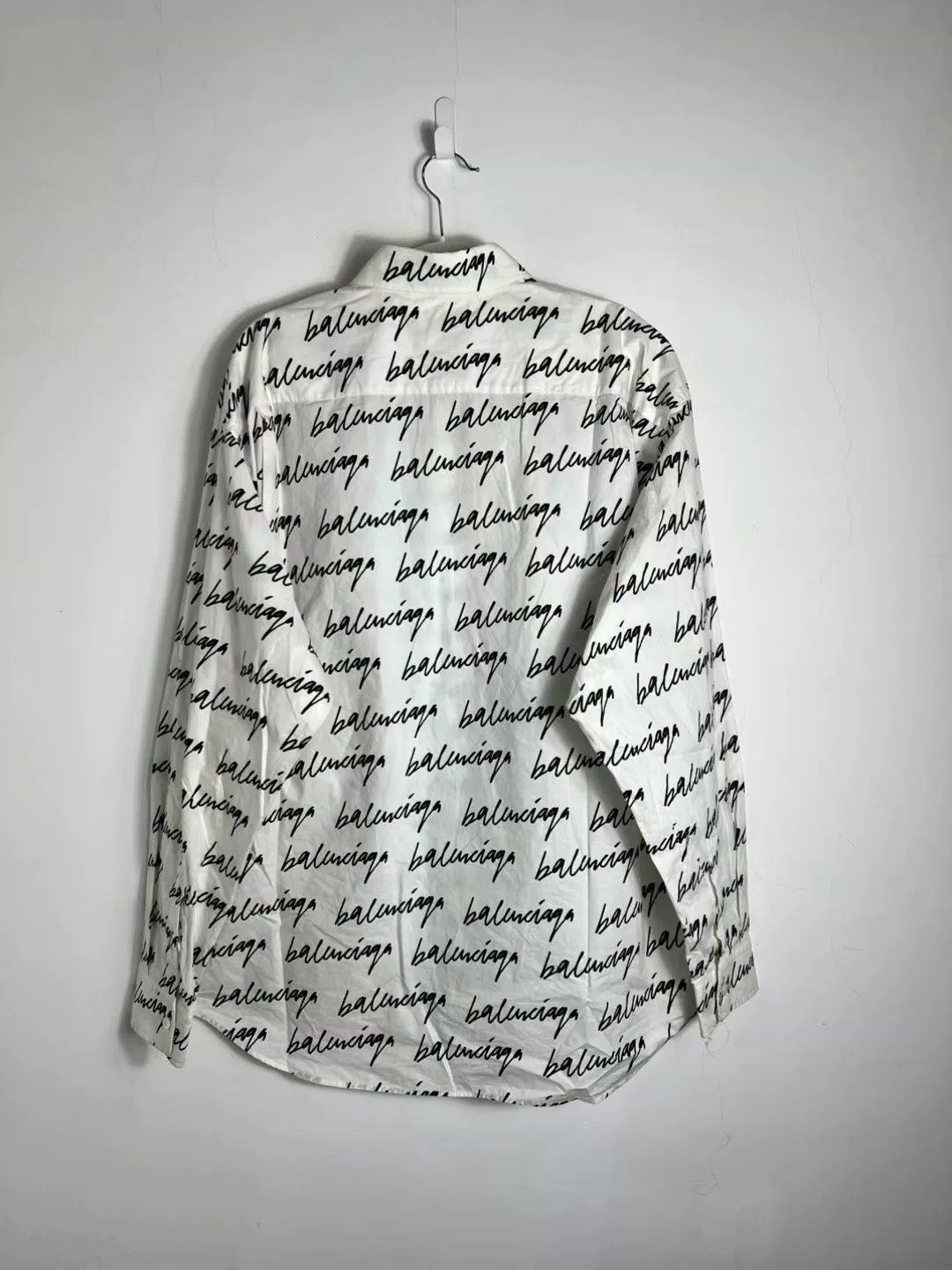 Balenciaga Balenciaga Graffiti Logo Long Sleeve Shirt Size US M / EU 48-50 / 2 - 2 Thumbnail
