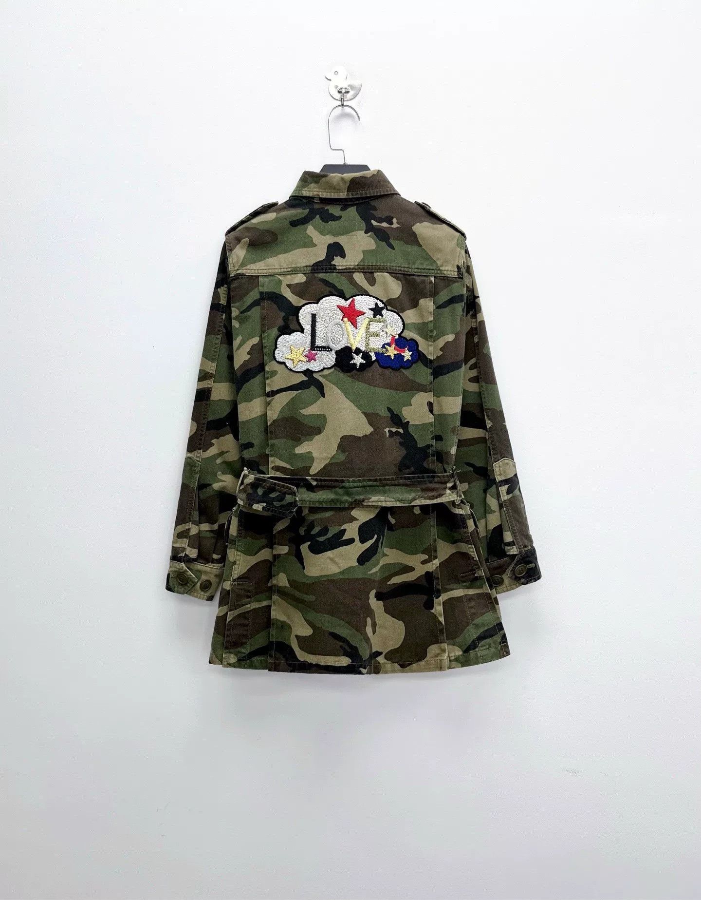 Saint Laurent Paris saint laurent camo utility jacket with logo Size US S / EU 44-46 / 1 - 2 Thumbnail
