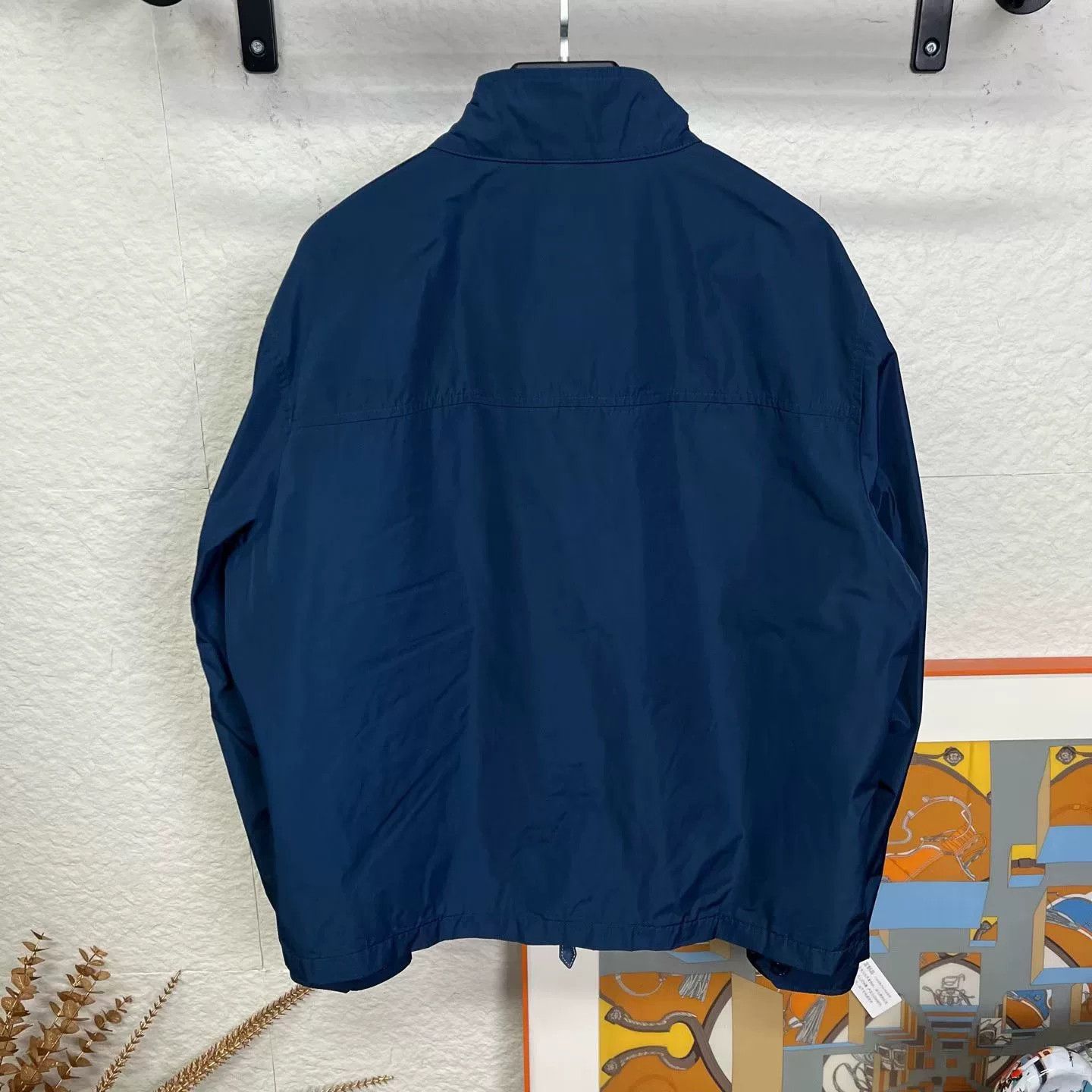 Burberry burberry logo jacket in navy blue Size US L / EU 52-54 / 3 - 2 Thumbnail
