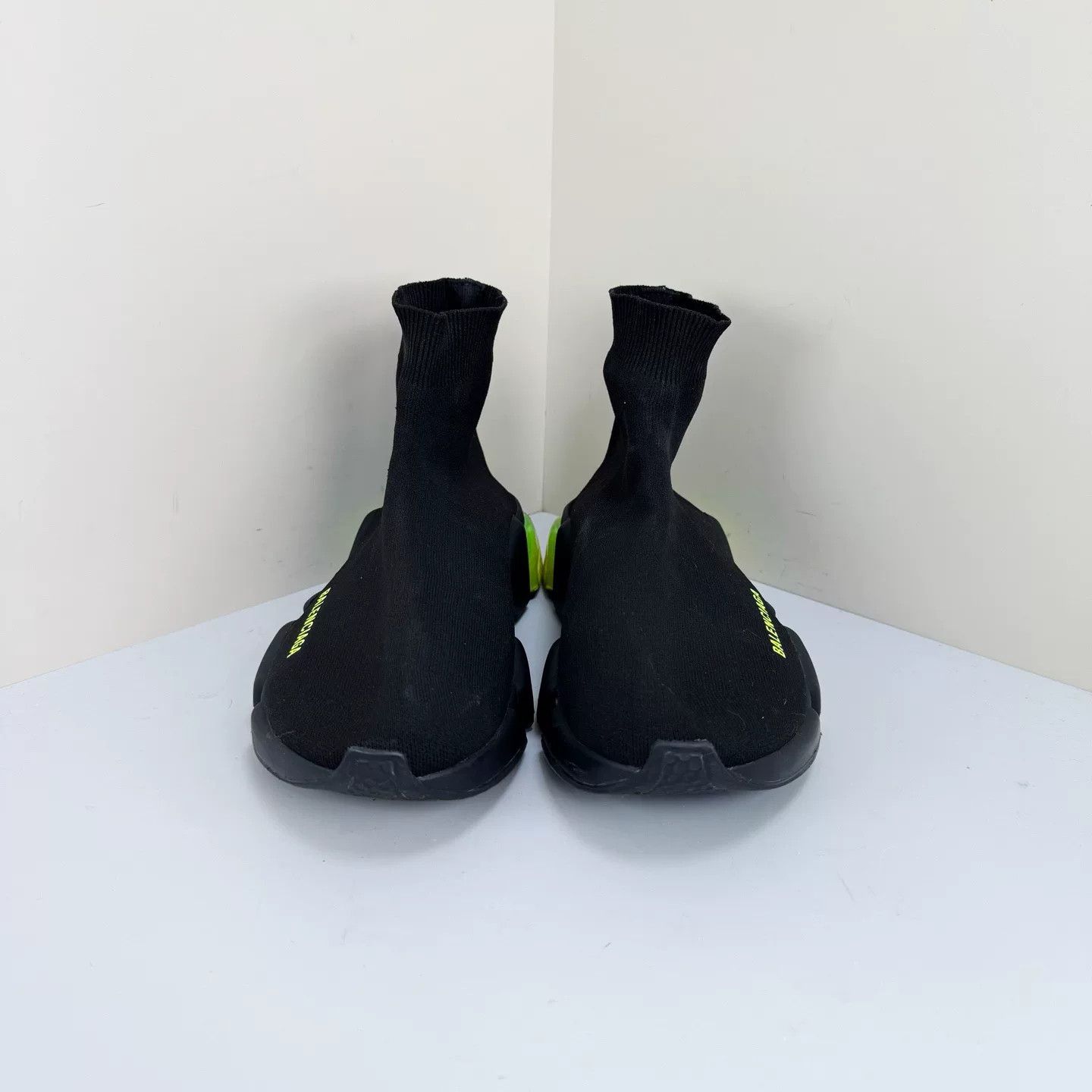 Balenciaga balenciaga black and green sock sneakers Size US 7.5 / EU 40-41 - 2 Thumbnail