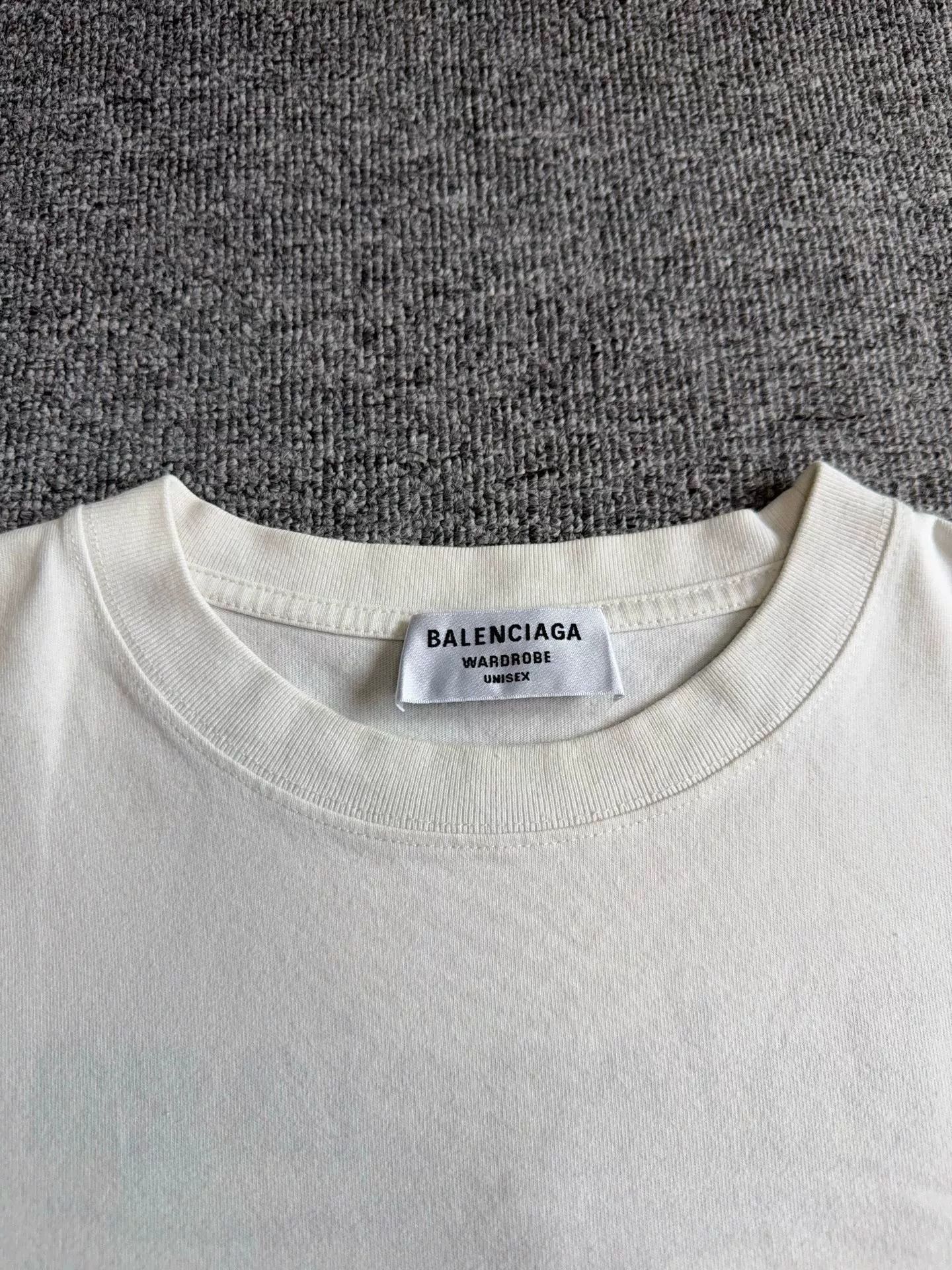 Balenciaga balenciaga embroidered white casual t-shirt Size XS / US 0-2 / IT 36-38 - 4 Thumbnail