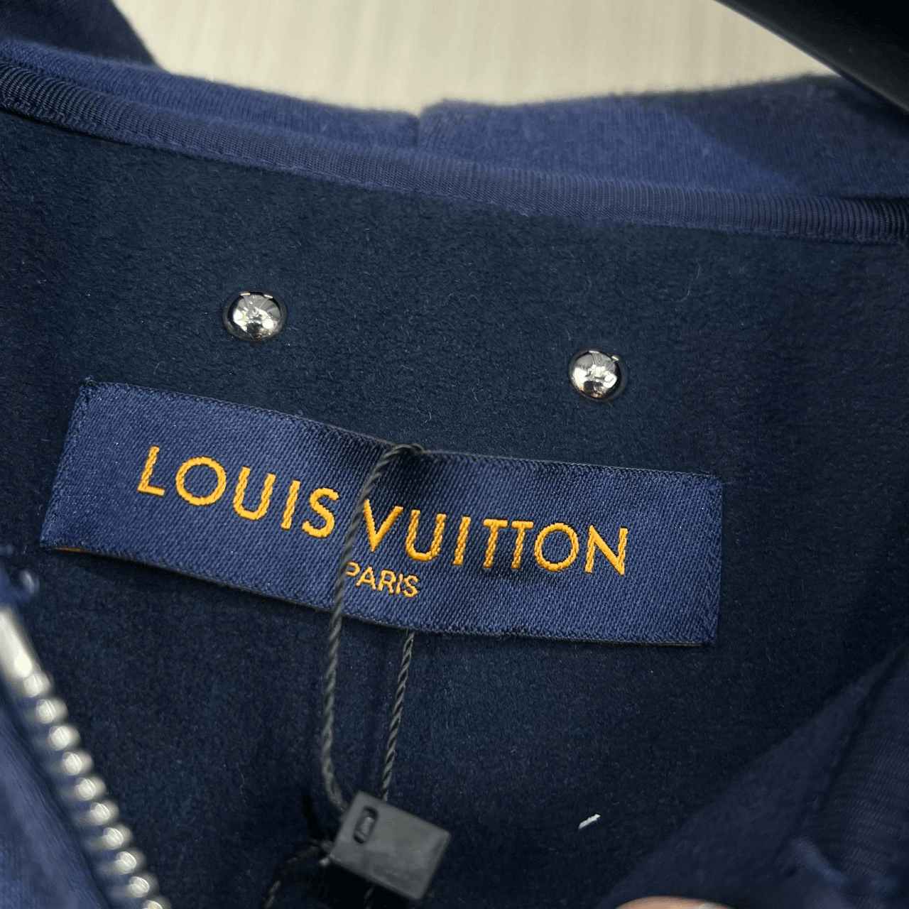 Louis Vuitton louis vuitton logo zip-up hoodie in blue Size XS / US 0-2 / IT 36-38 - 6 Thumbnail
